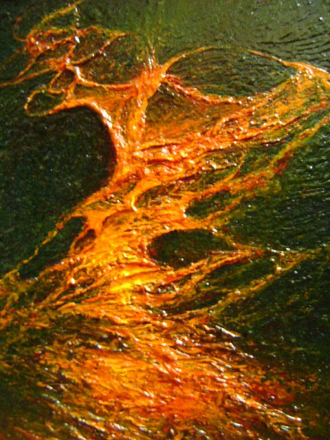 Firefall (oil on canvas) 34x27cm