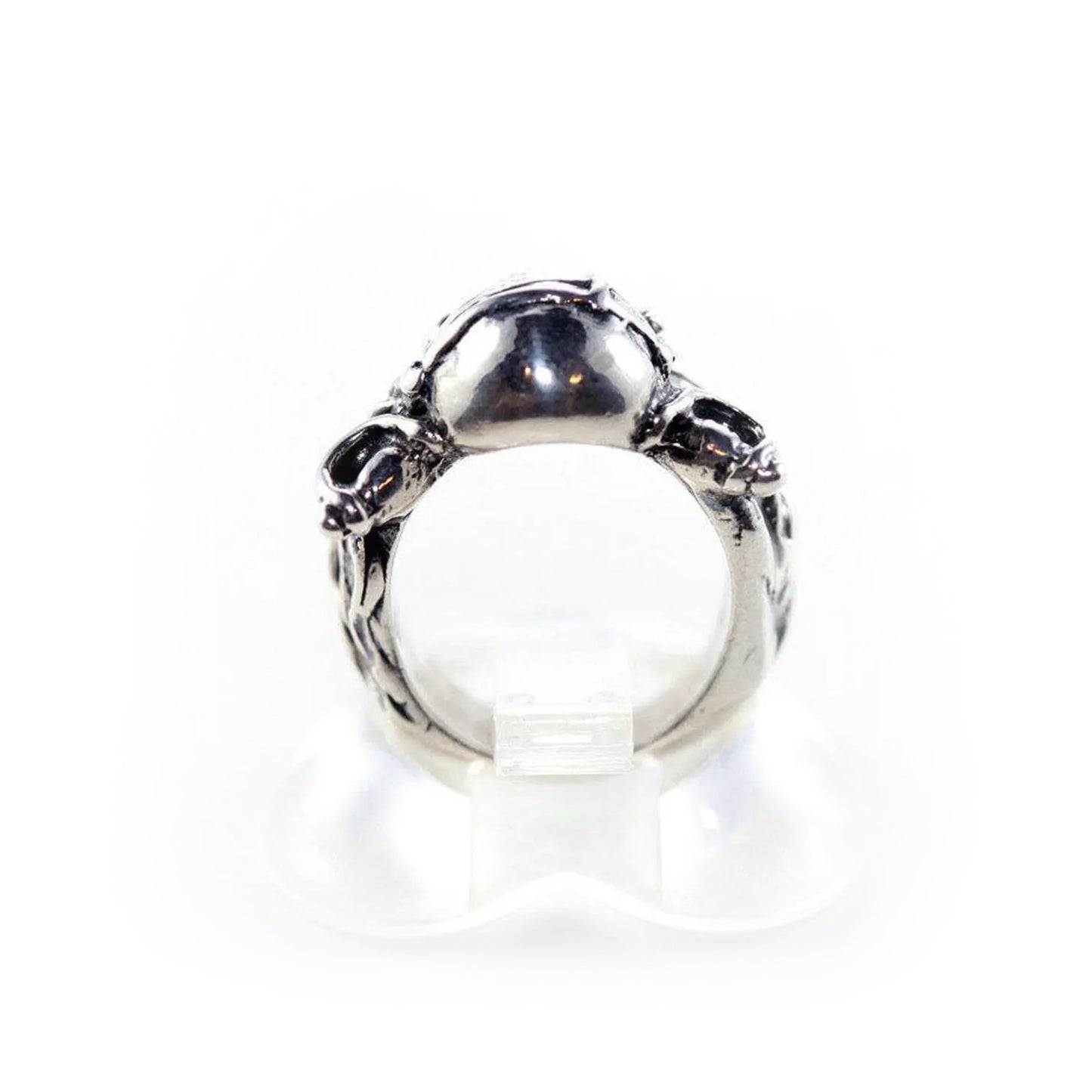 18th Century Pirate Skull Sterling Silver Ring Small Version