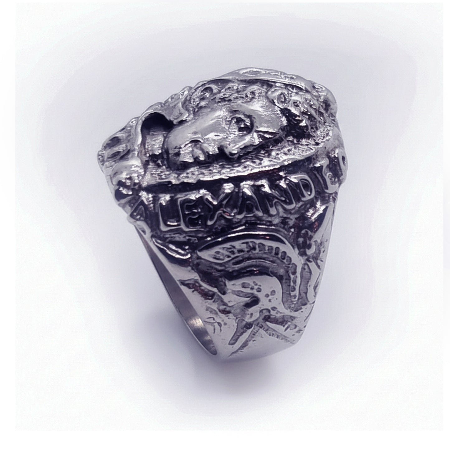 Alexander The Great Sterling Silver Ring