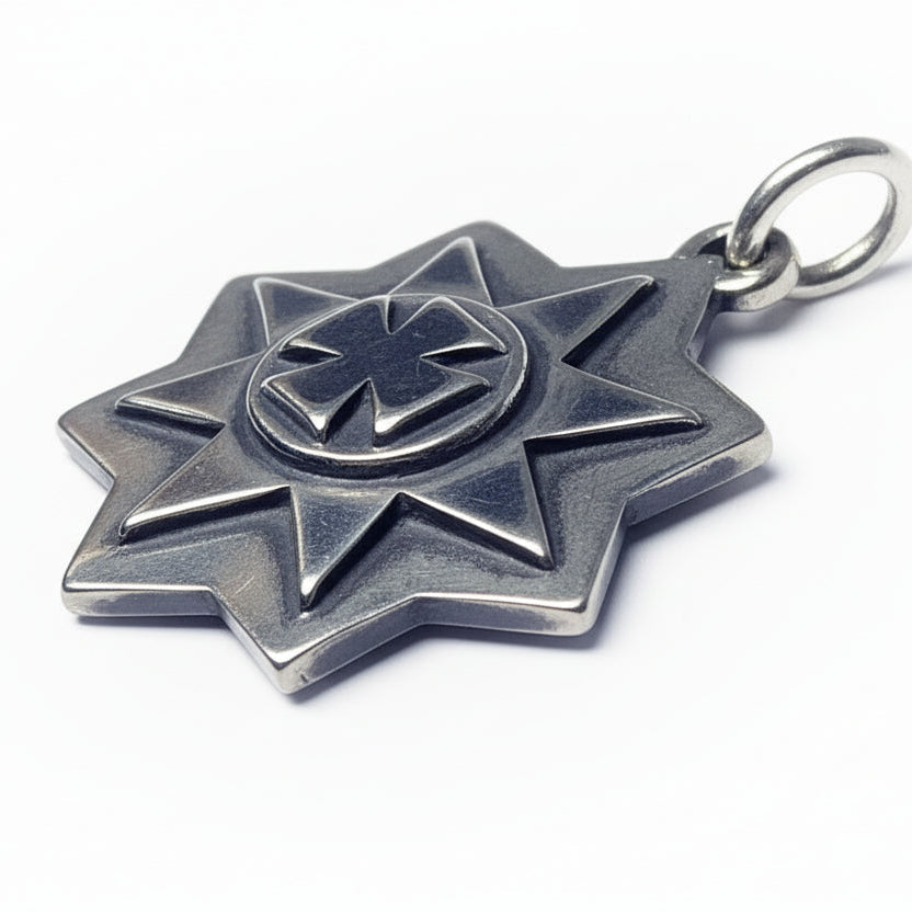 Ancient Stars Desing Sterling Silver Pendant