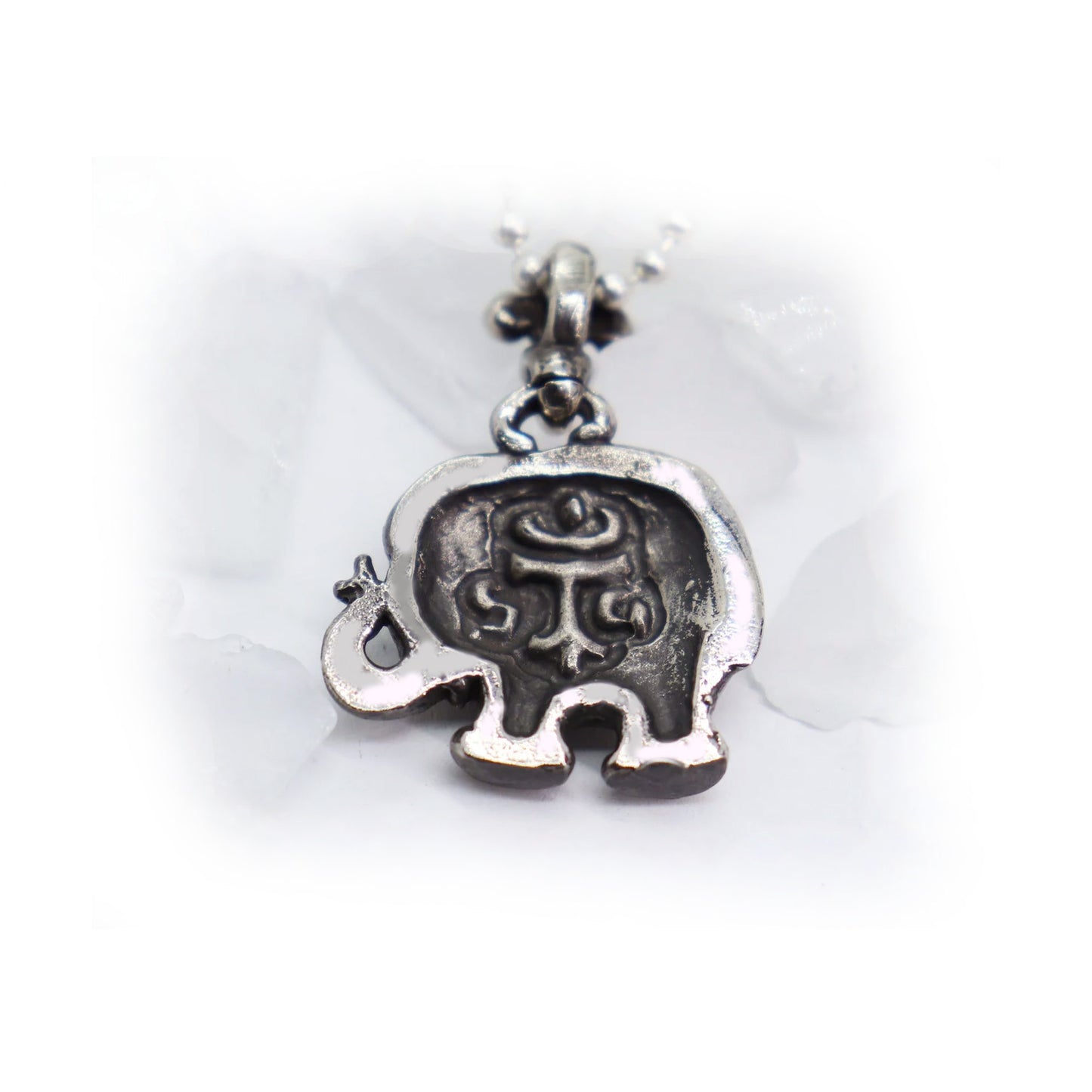 Baby Elephant Sterling Silver Pendant