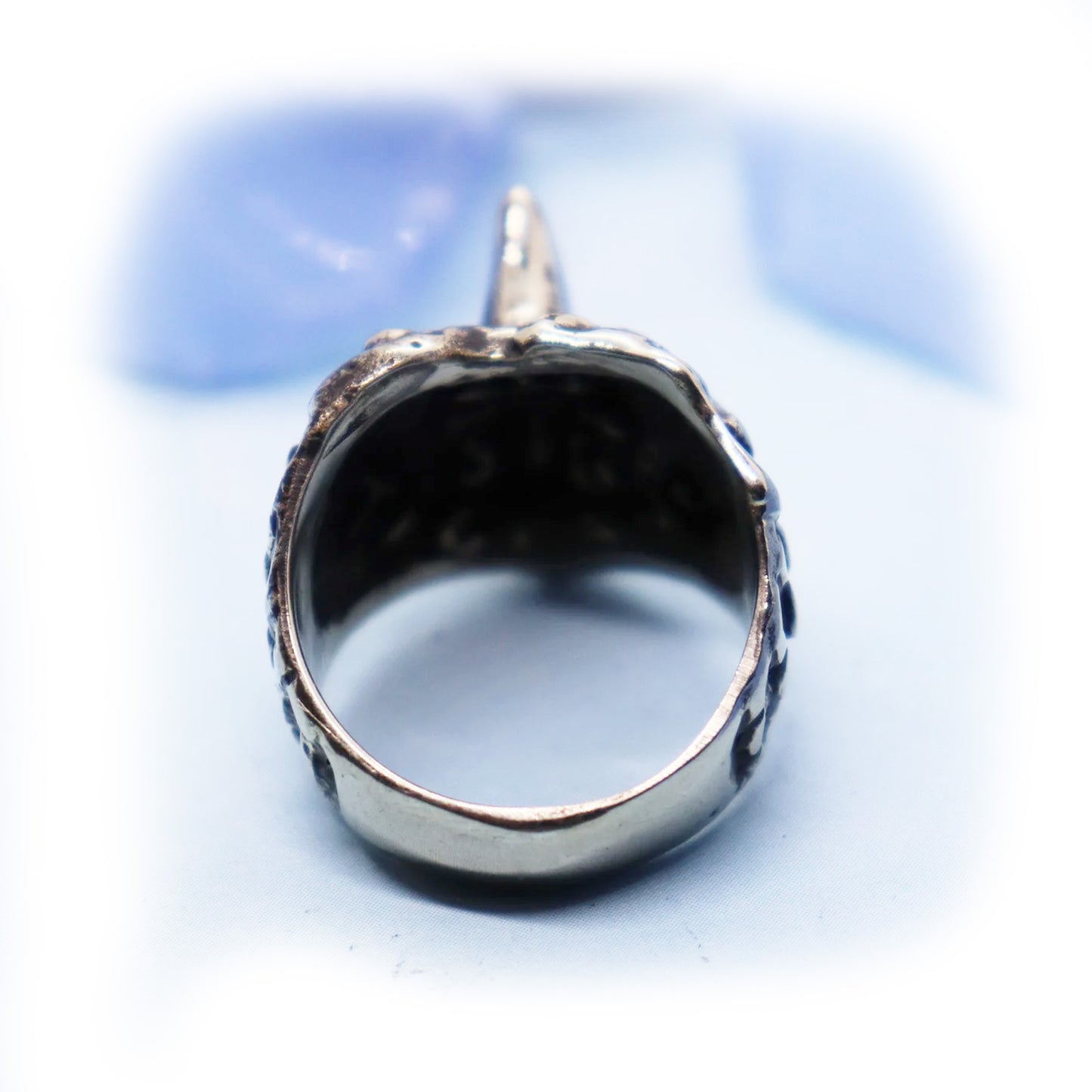 Big Shark Fin Sterling Silver Ring