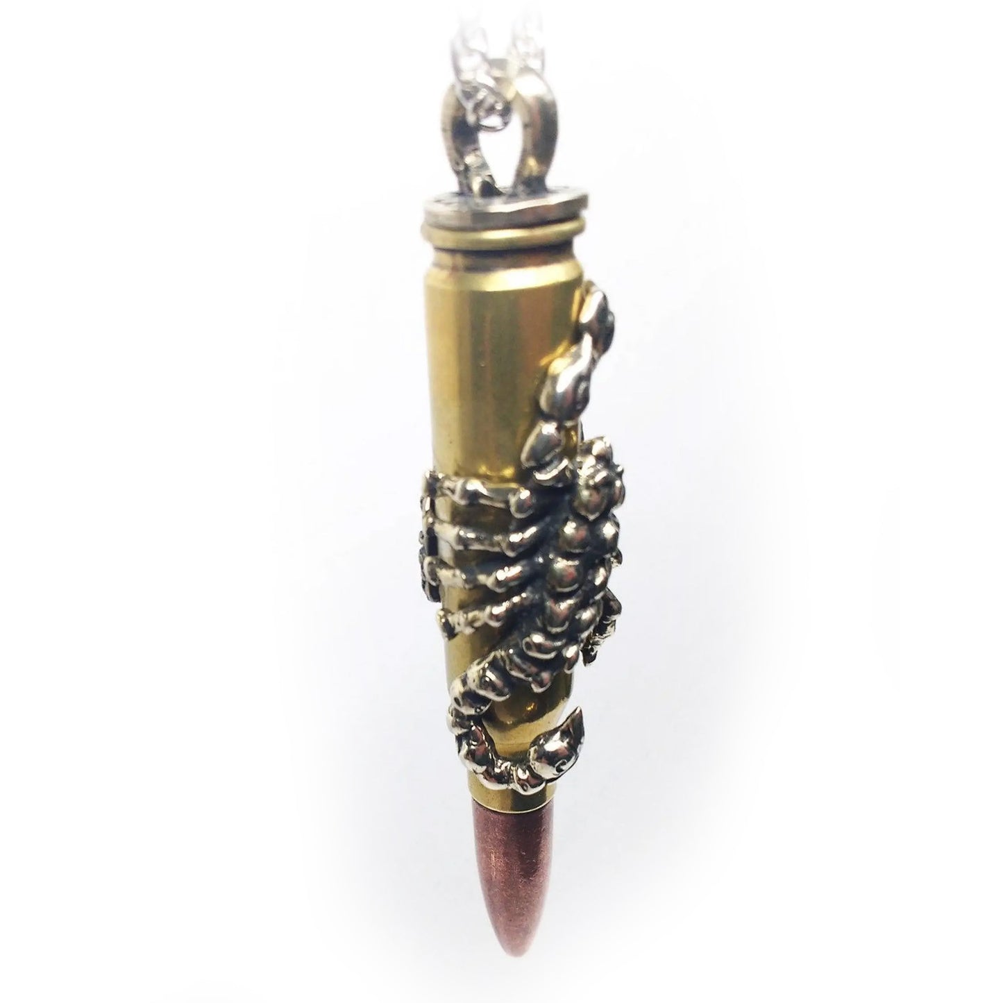 Scorpio Zodiac Love Bullet Silver Pendant