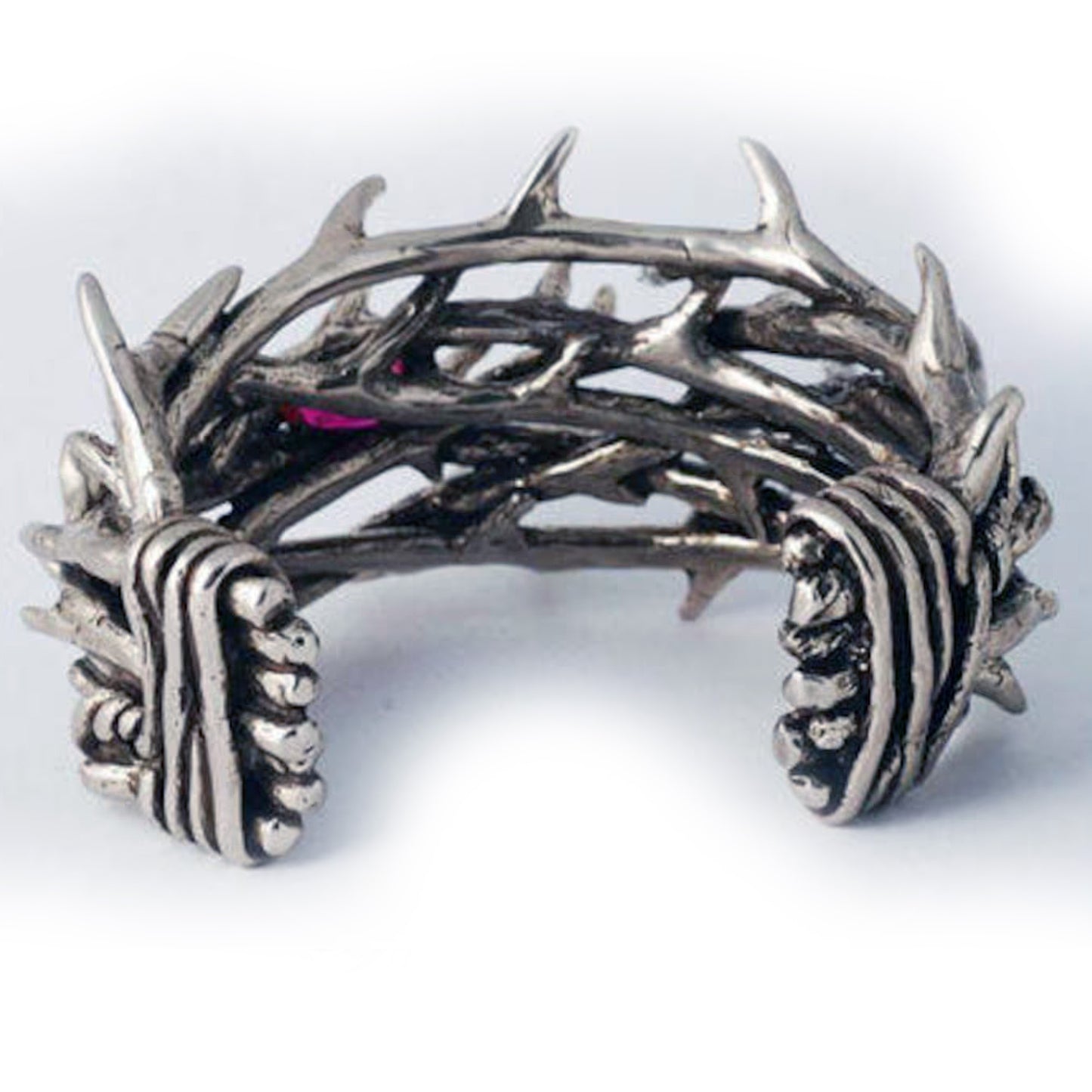 Thorns Crown Sterling Silver Bracelet V2