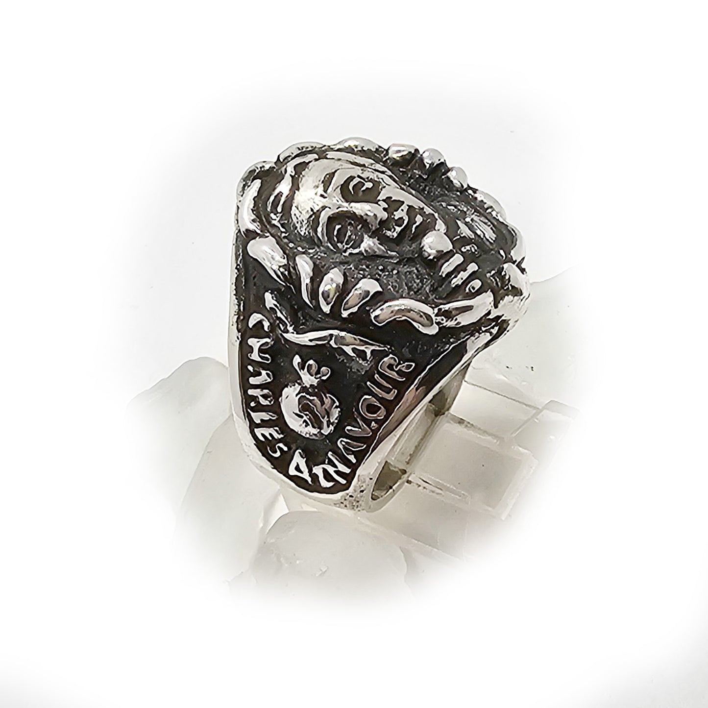 Charles Aznavour French Armenian Songer songwriter silver Ring