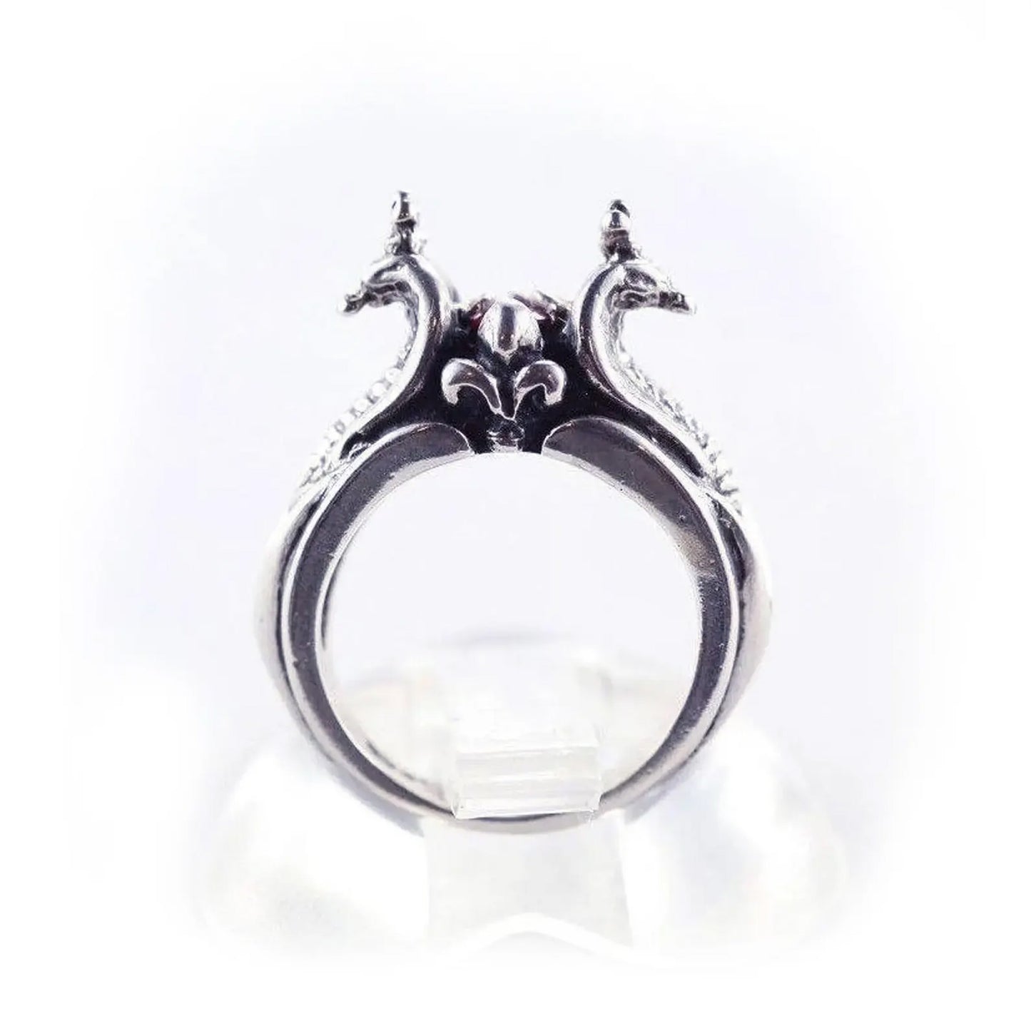 Cobras Twin Sterling Silver Ring