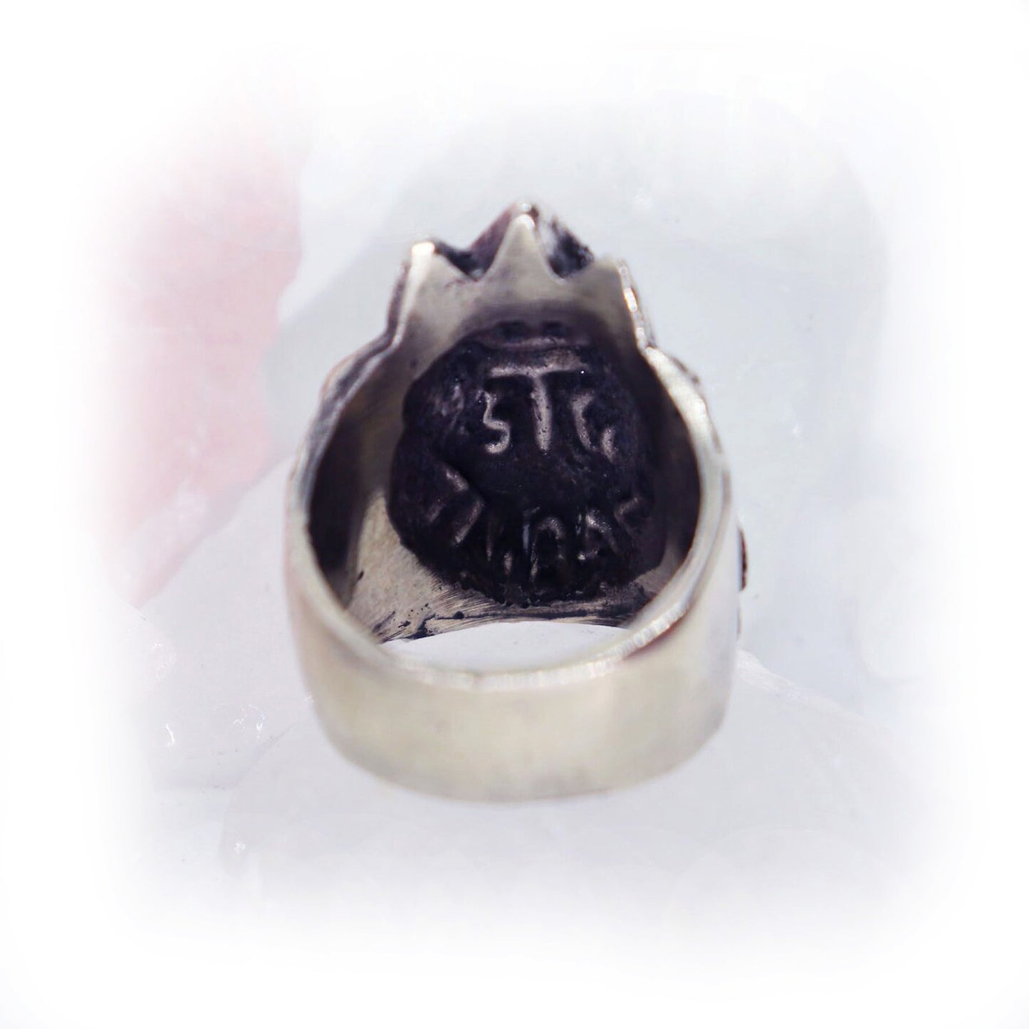 Crowned Lion King Sterling Silver Ring