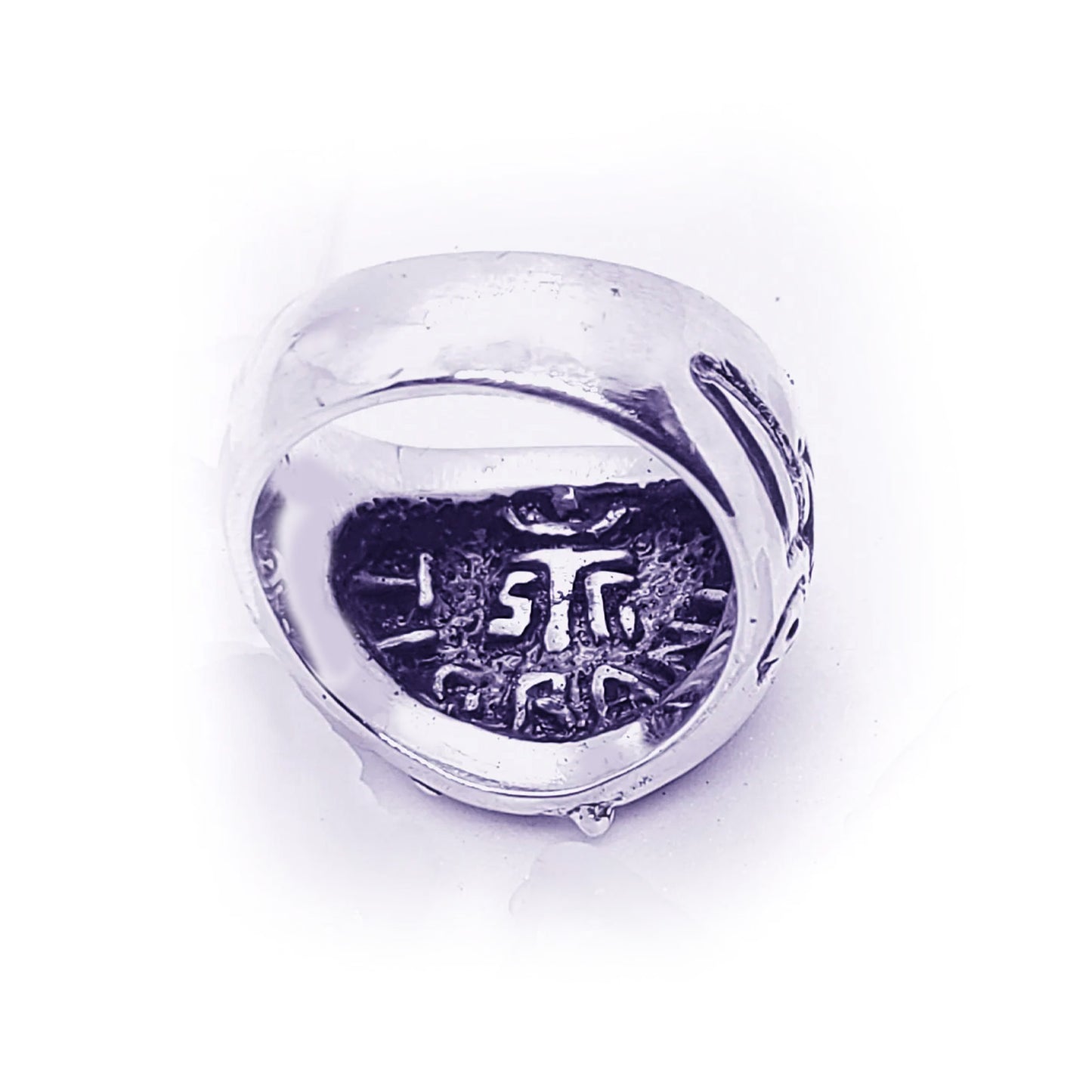 Elvis Presley King of Rock and Roll Sterling Silver Ring V1