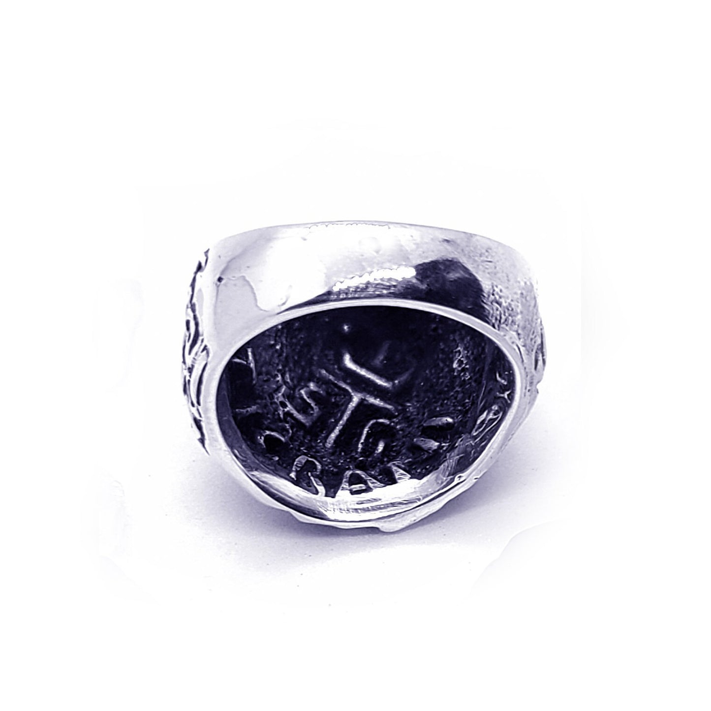 Elvis Presley King of Rock and Roll Sterling Silver Ring V2