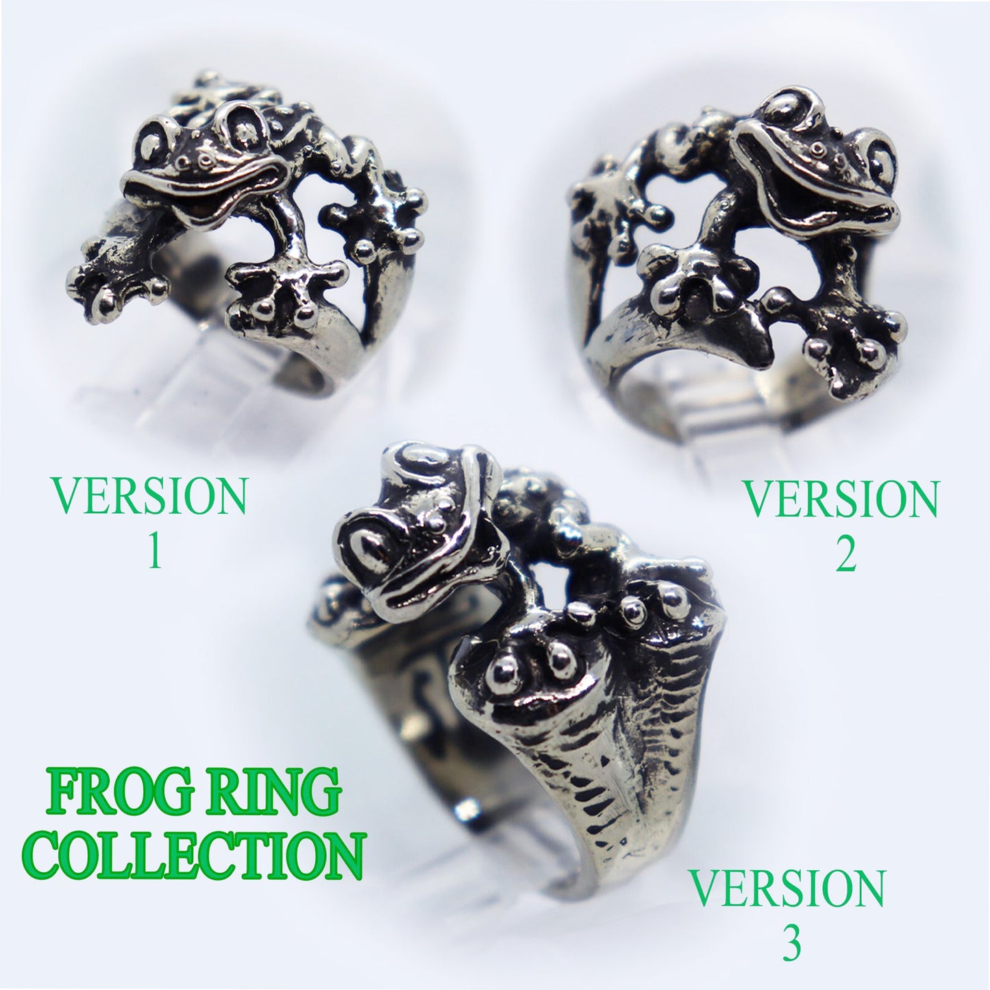 Frog Sterling Silver Ring V1