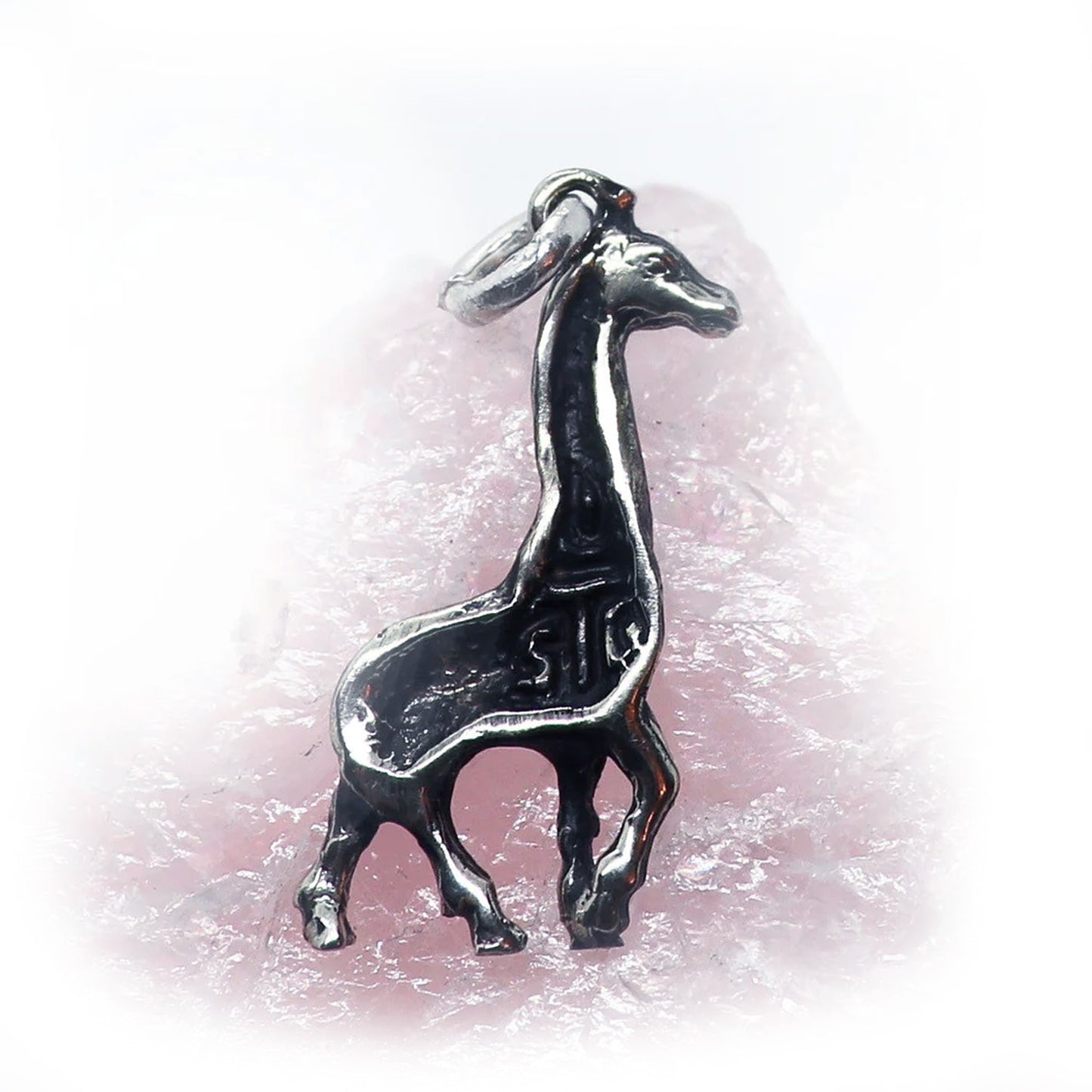 Giraffe Sterling Silver Pendant