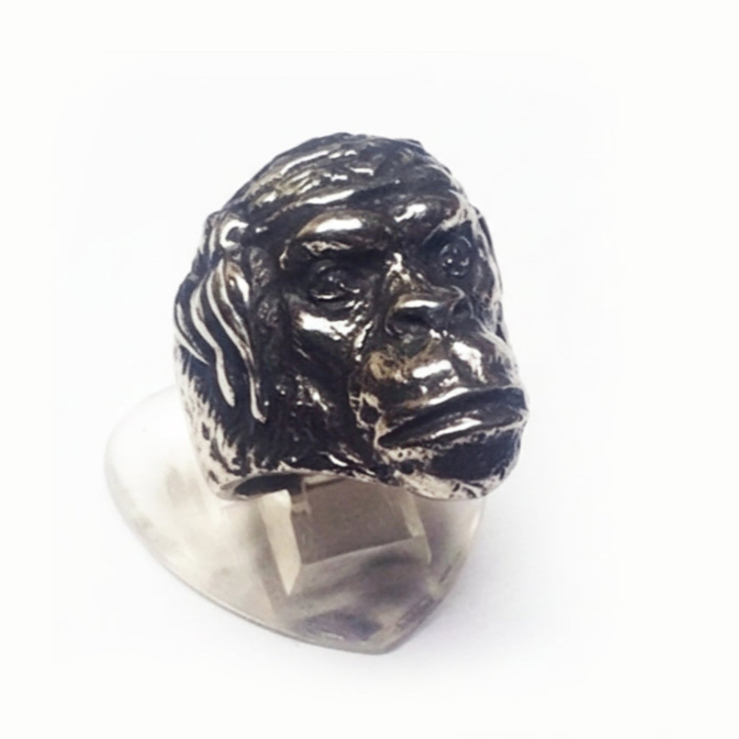 Gongo Monkey Sterling Silver Ring