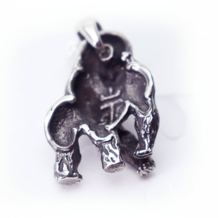 Gorilla Kong Sterling Silver Pendant