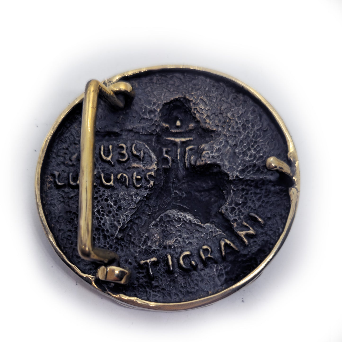 Hayk Nahapet Founder of the Armenian Nation Brass Belt Buckle