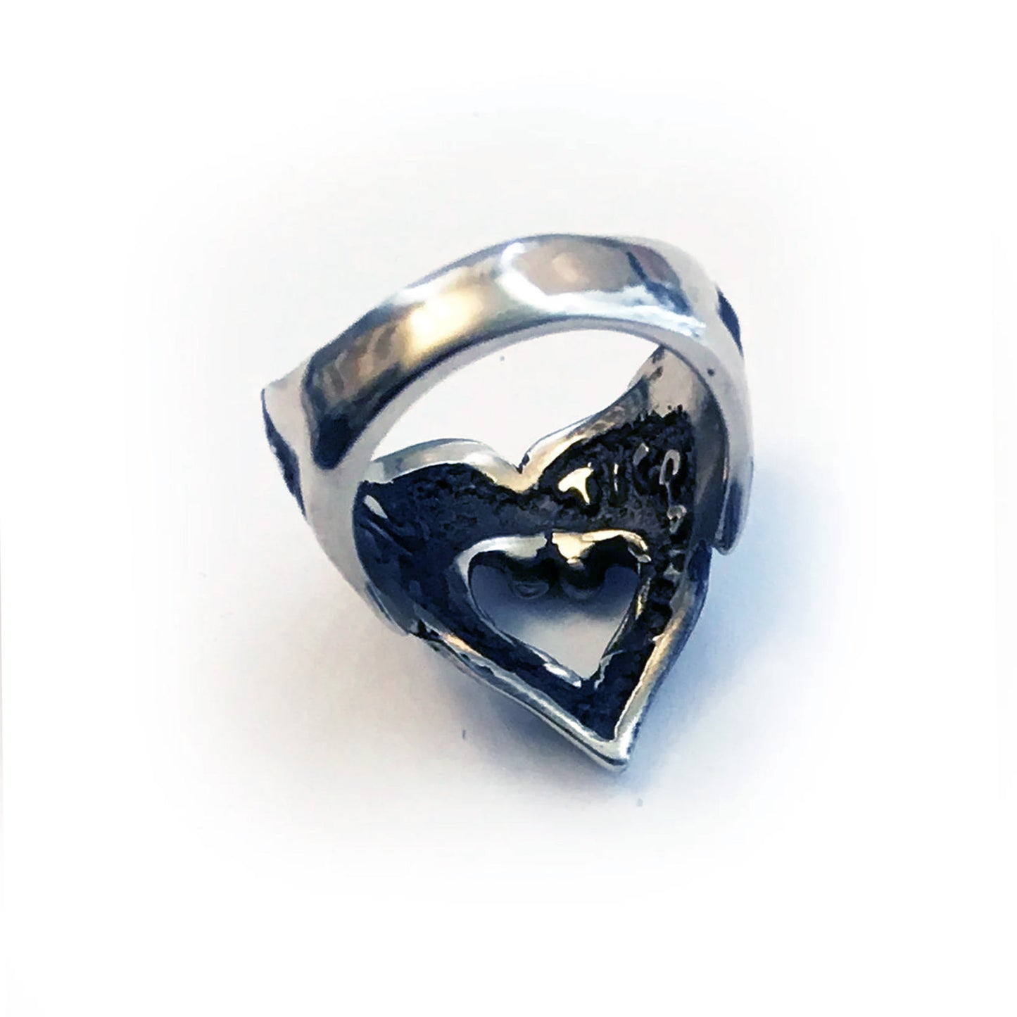 Heart Wings Sterling Silver Memorial Ring