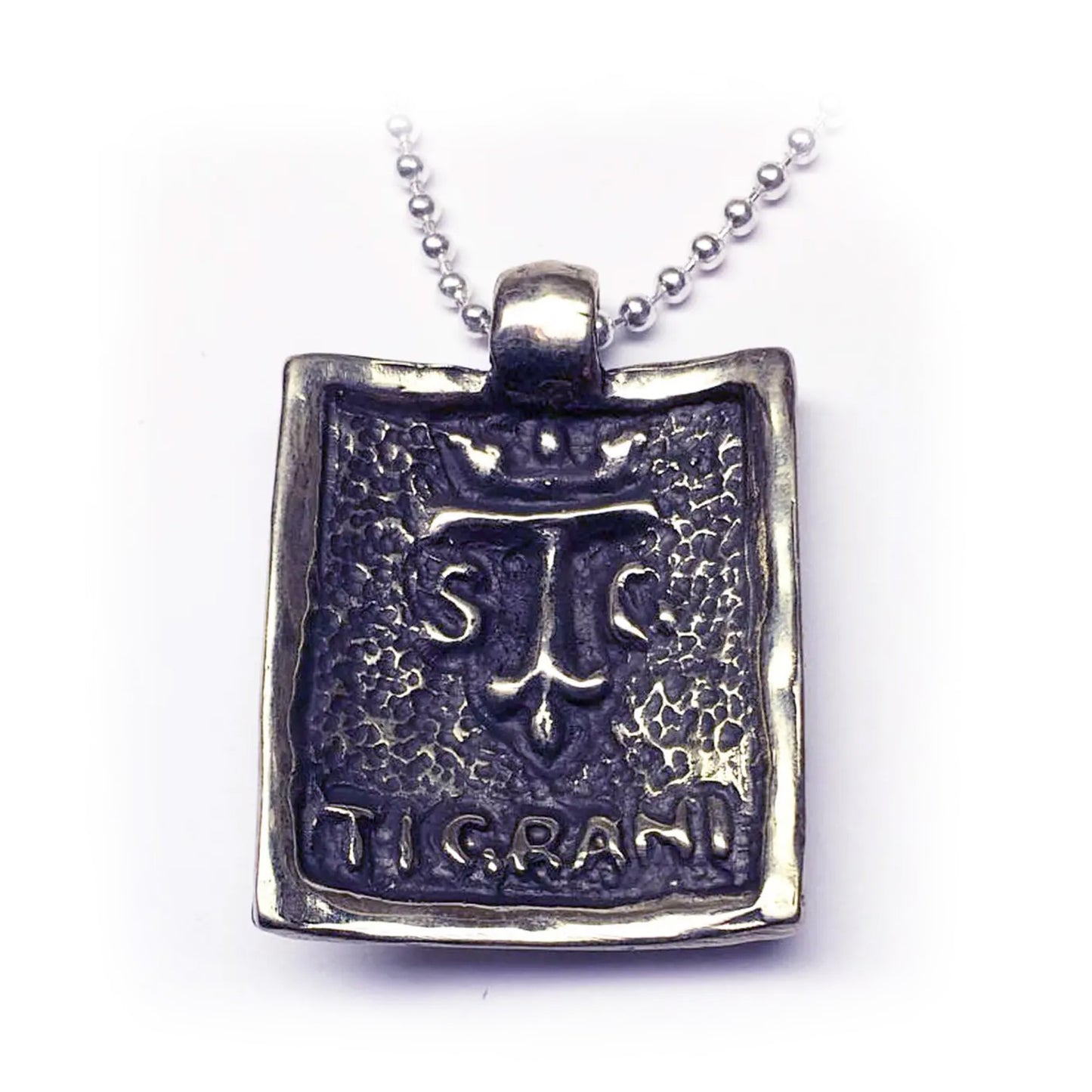 Horse Shield Sterling Silver Pendant
