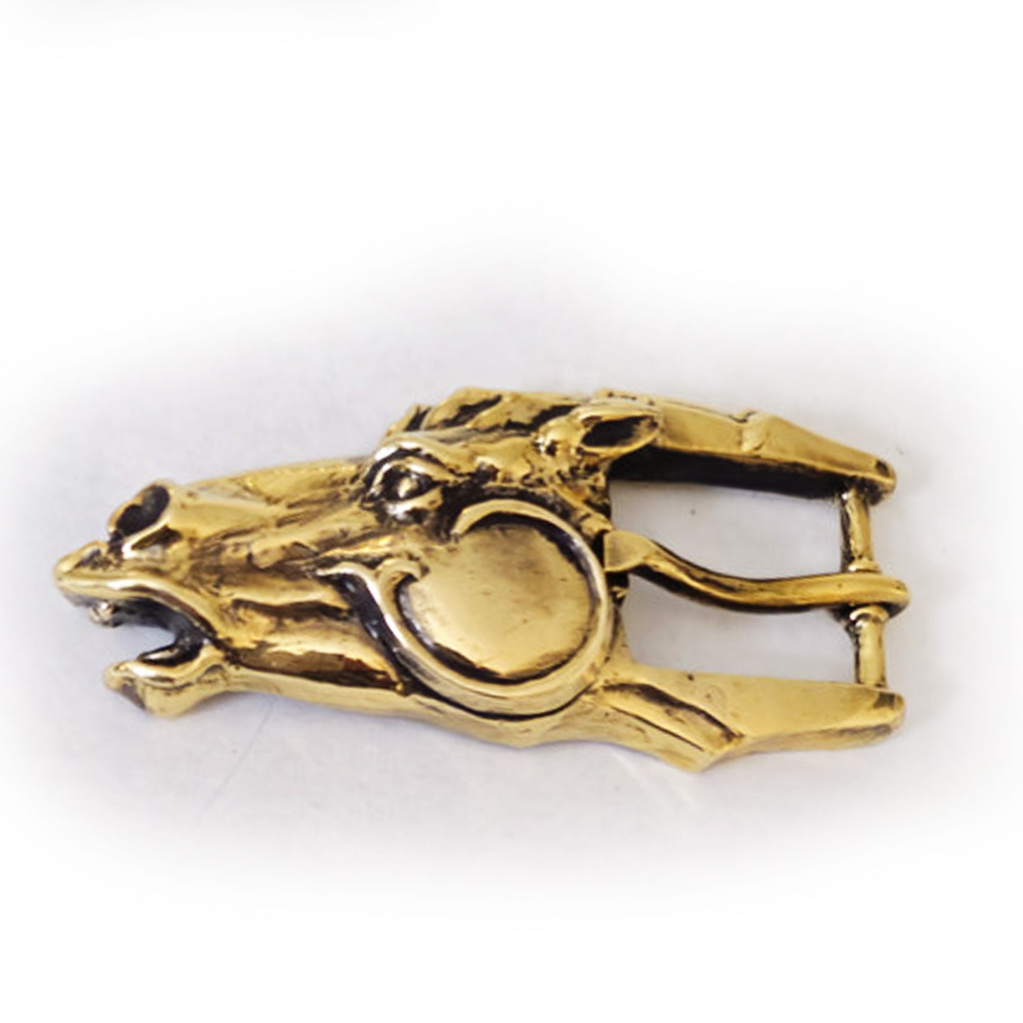 Horse Head Bronze Belt Buckle