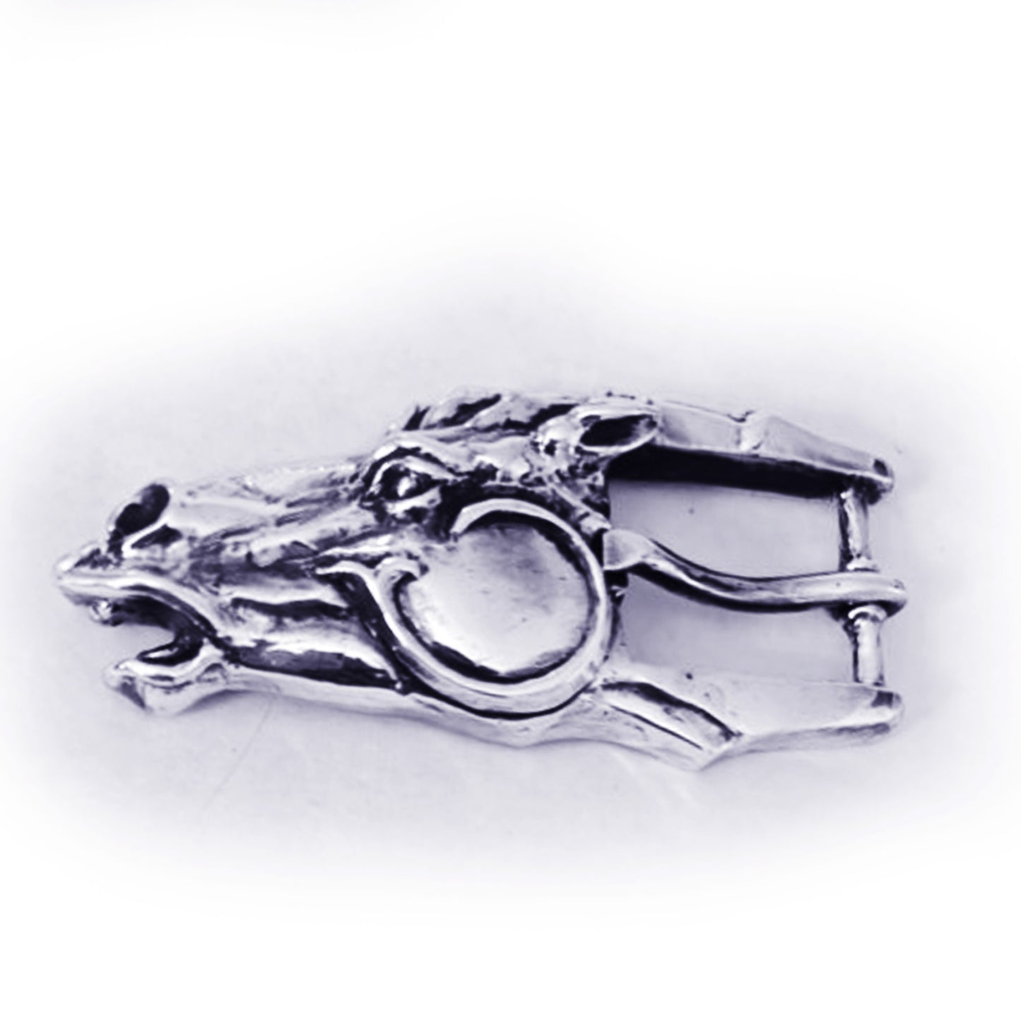 Horse Head Sterling Silver Belt Buckle