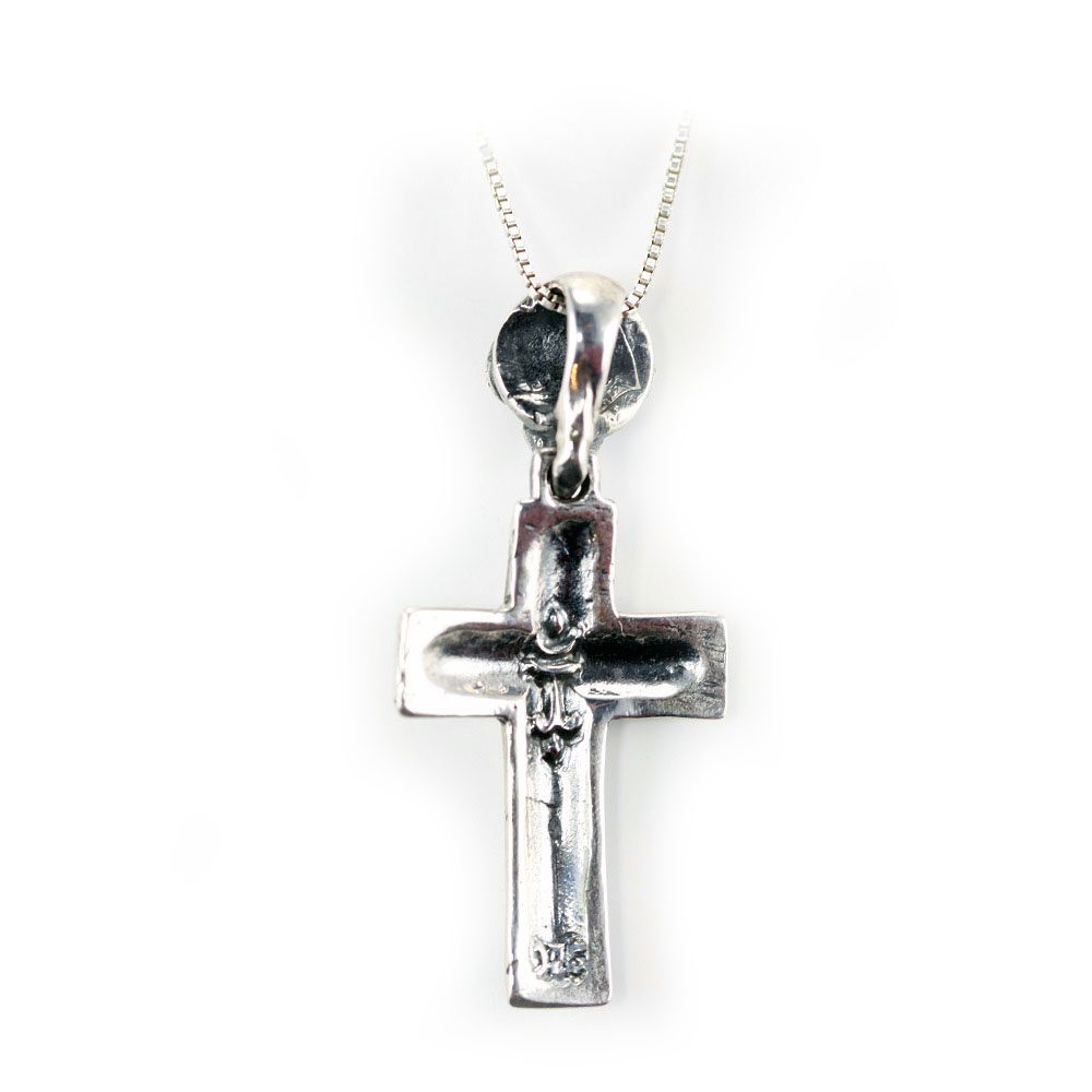Vintage Style Cross Sterling Silver Pendant