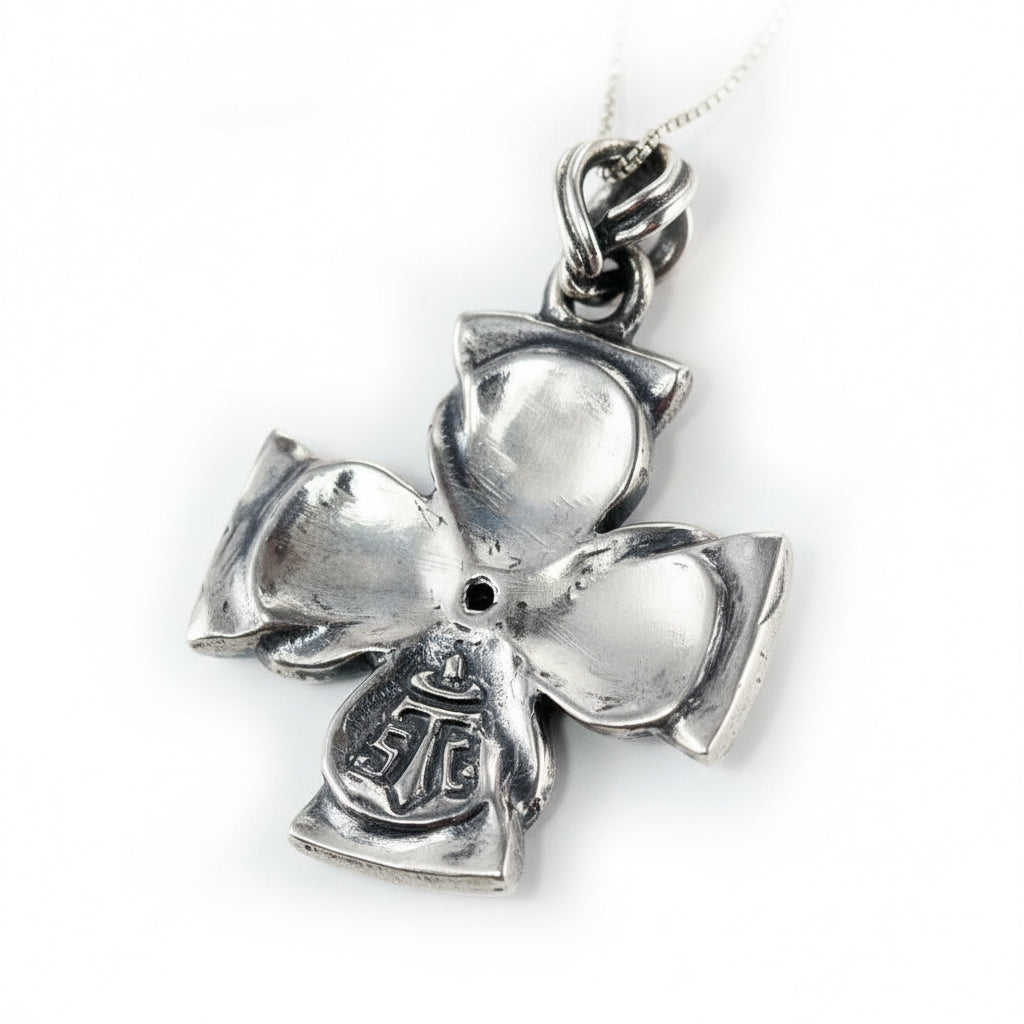 Vintage Sterling Silver Cross Pendant