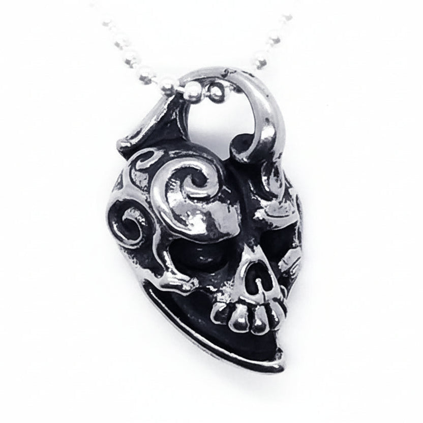 Jokers Love Skull Sterling Silver Pendant