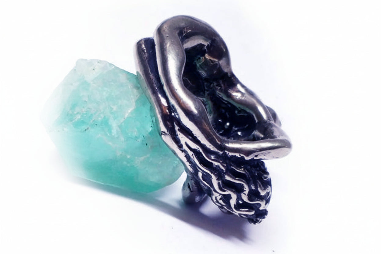 Lady Body Sterling Silver Ring