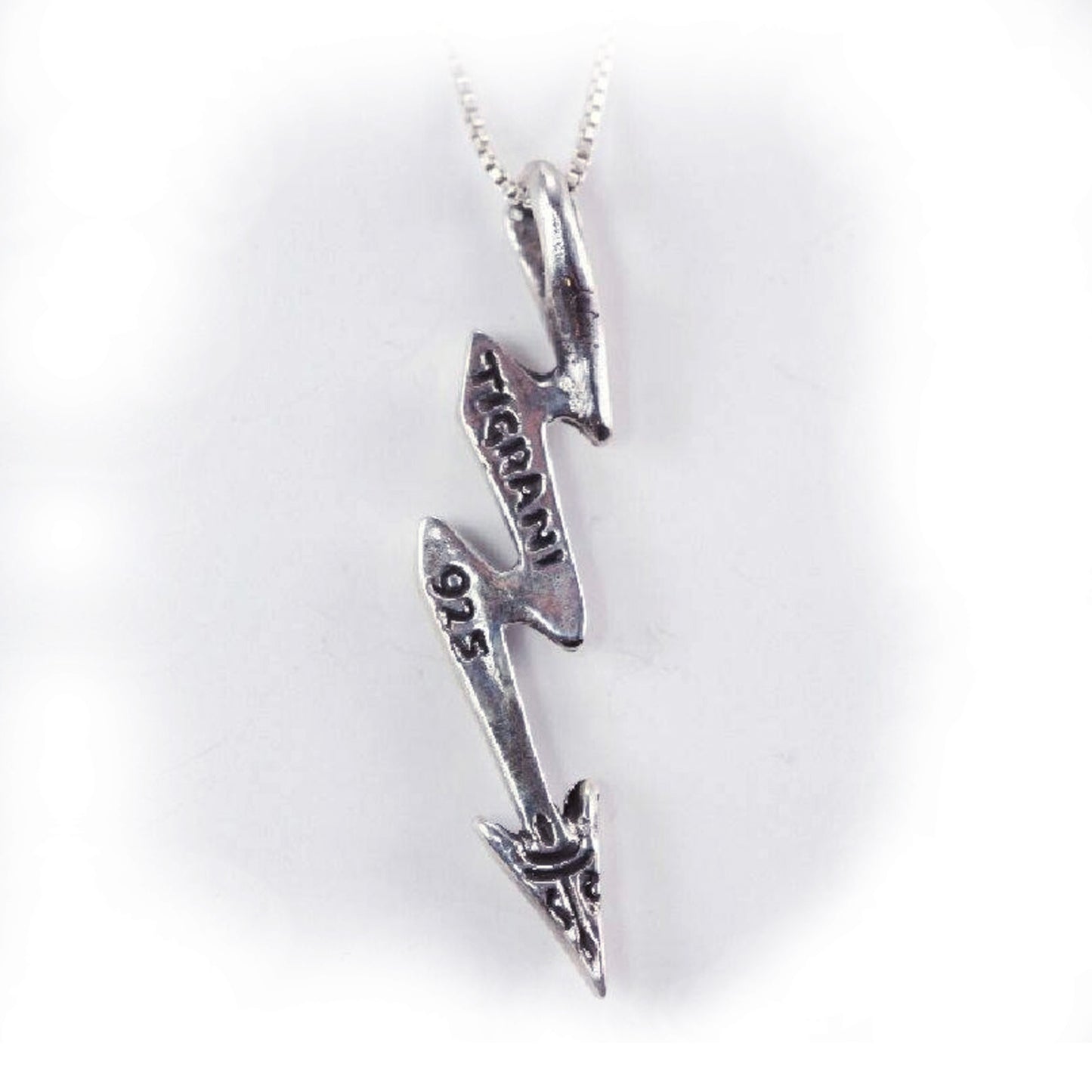 Lightning Bolt Sterling Silver Pendant