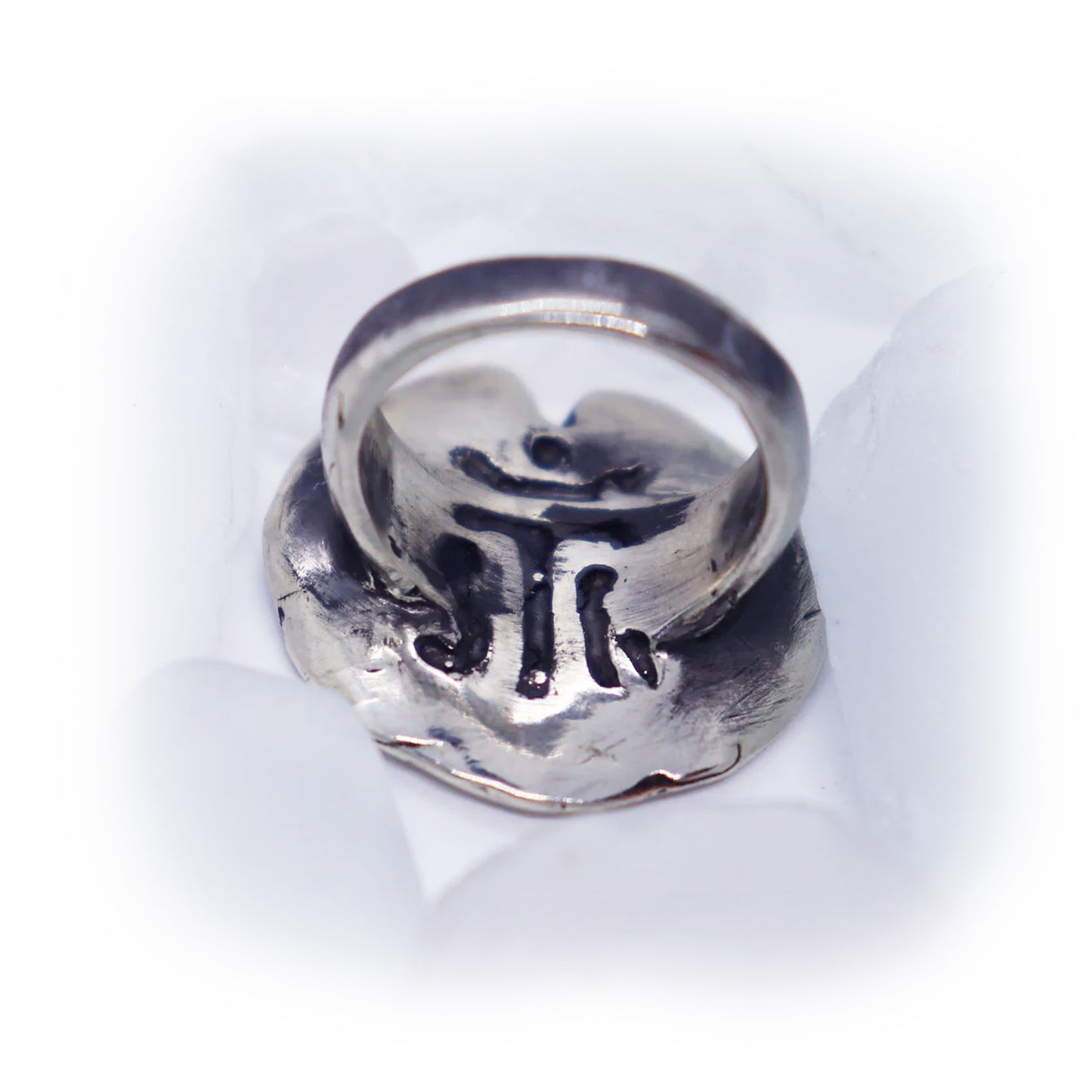 Lily Pad Flower Sterling Silver Ring