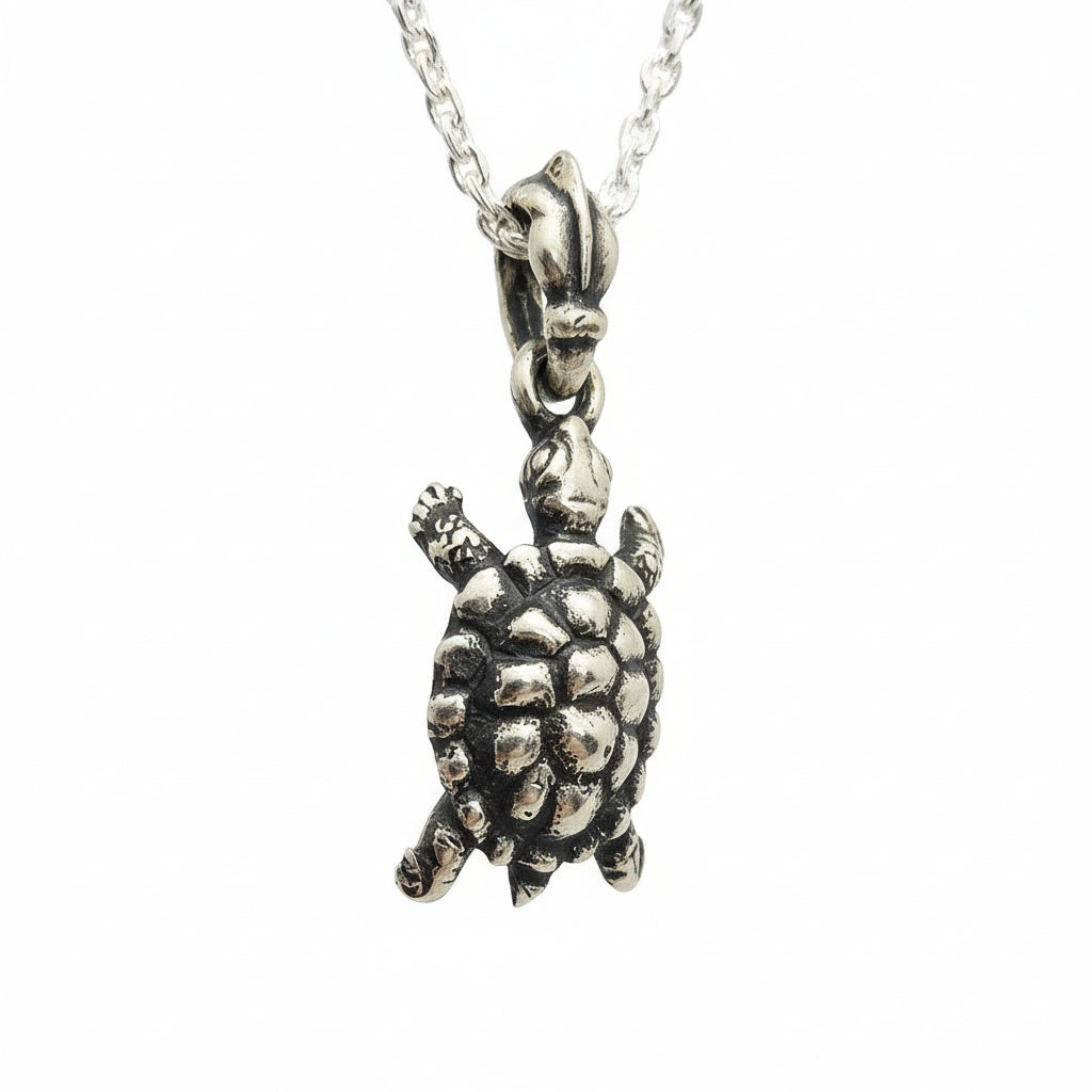 Little Turtle Sterling Silver Pendant