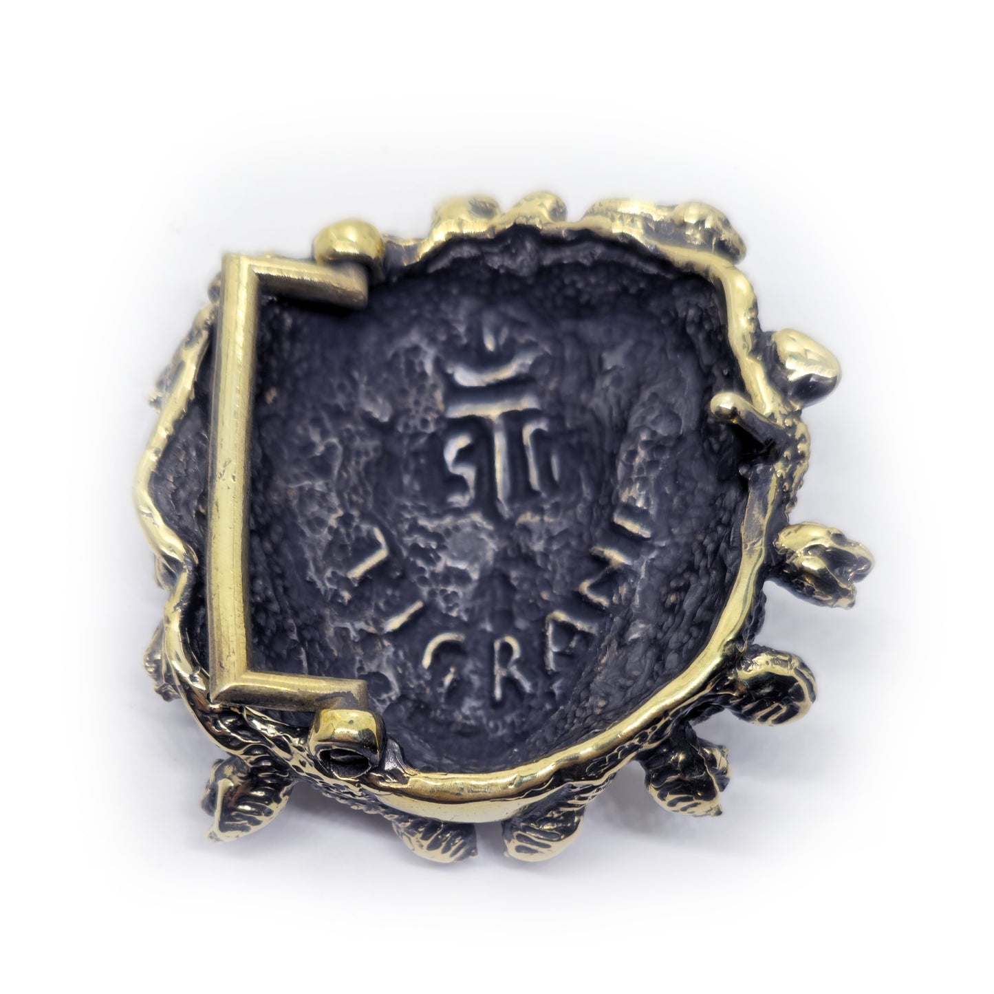 Medusa Gorgo Brass Belt Buckle