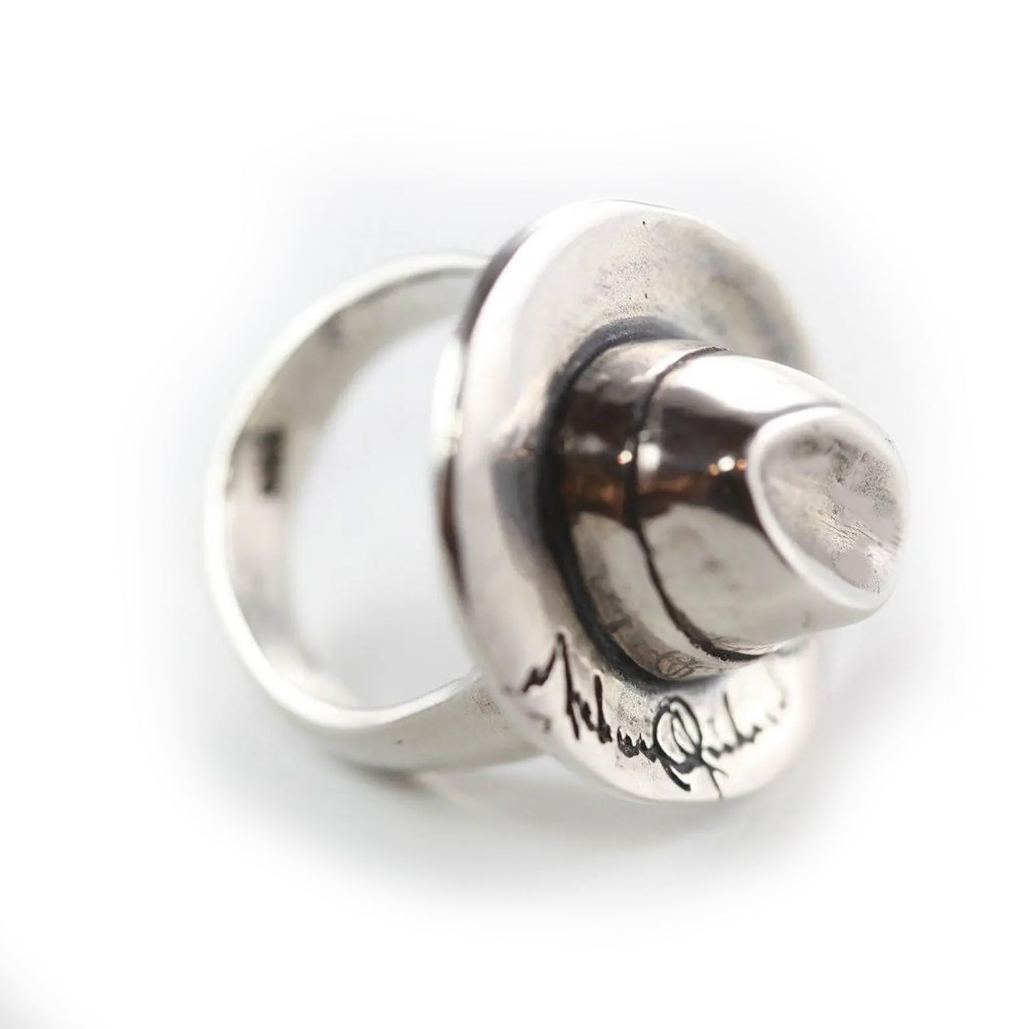 Michael Jackson Hat Sterling Silver Ring