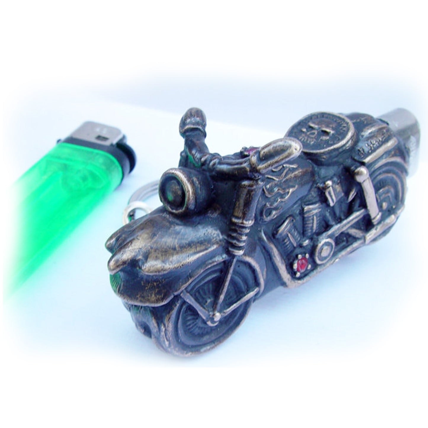 Motorcycle Bronze Lighter Case