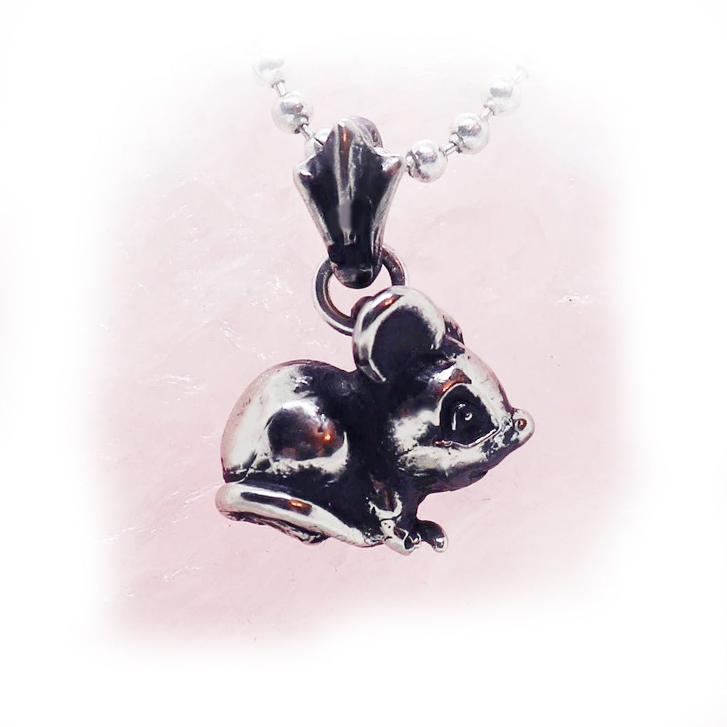Mouse Sterling Silver Pendant