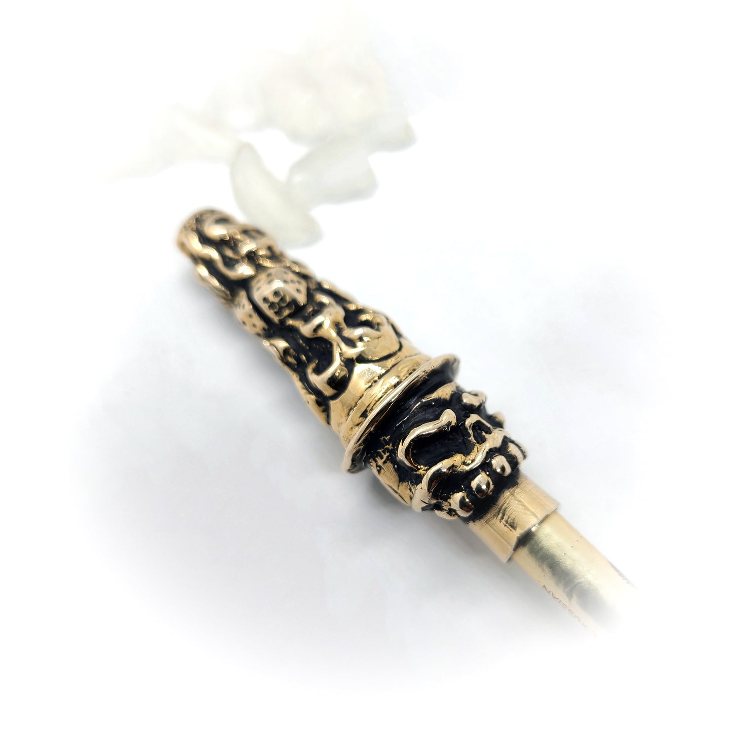 Mister Skull in Casino Sterling Silver Cigarette Pipe