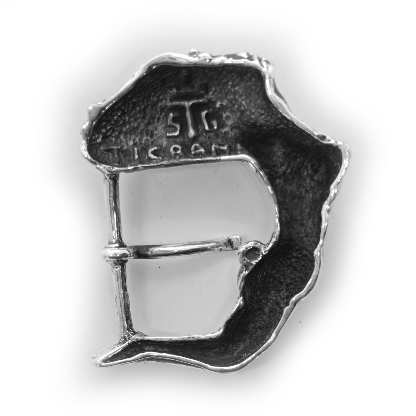 Nude Women Body Sterling Silver Belt Buckle