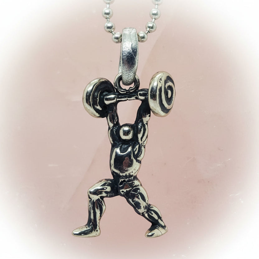 Olympic Heavyweight Bodybuilding Champion Sterling Silver Pendant