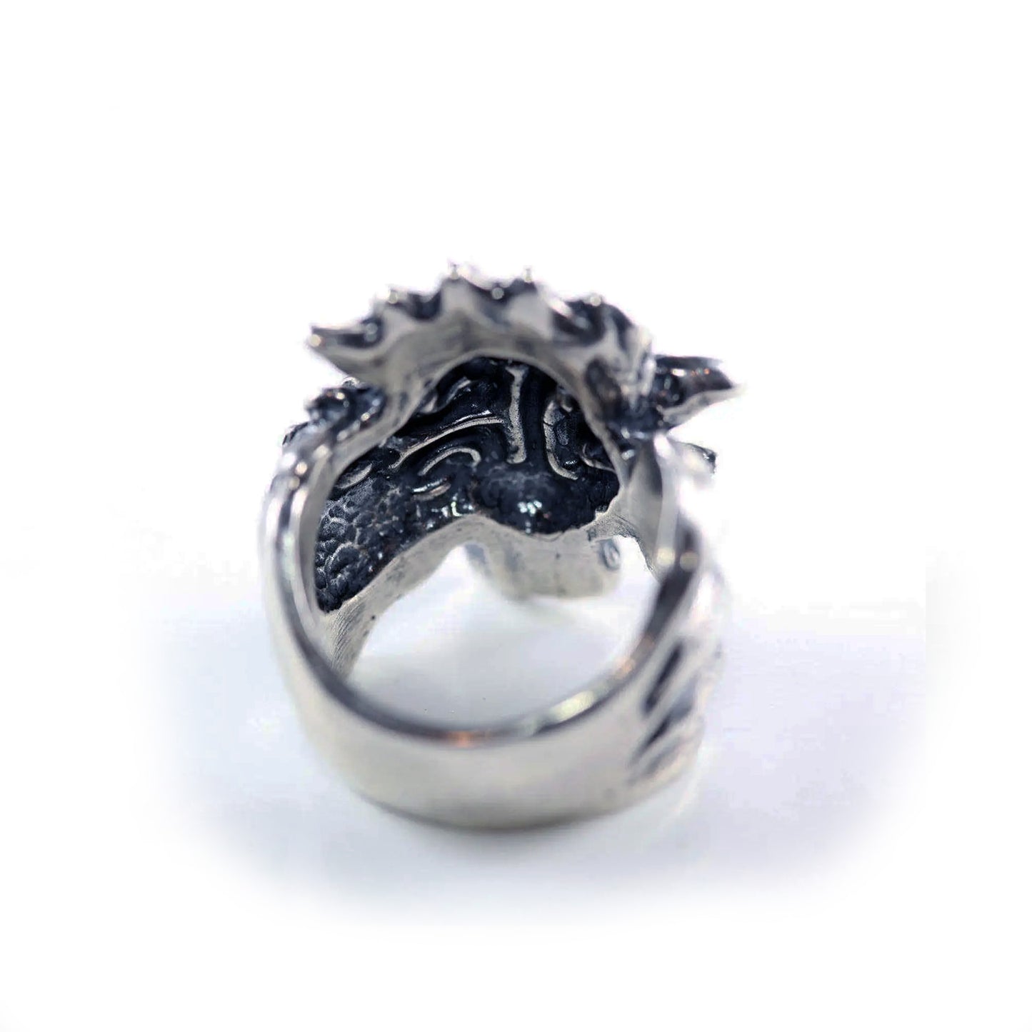 Rooster Pitukgh Head Sterling Silver Ring