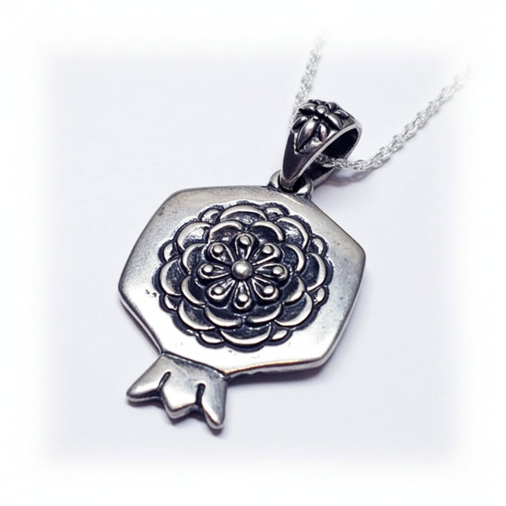 Pomegranate Ararat Mountain Silver pendant