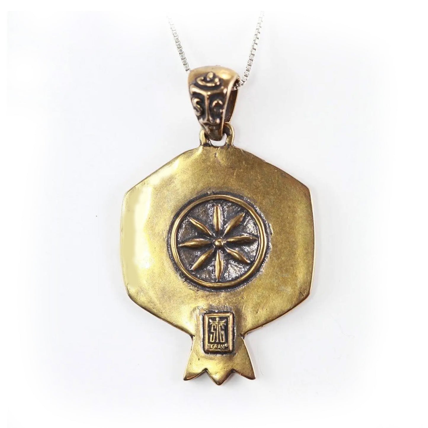 Pomegranate Bronze Pendant V2
