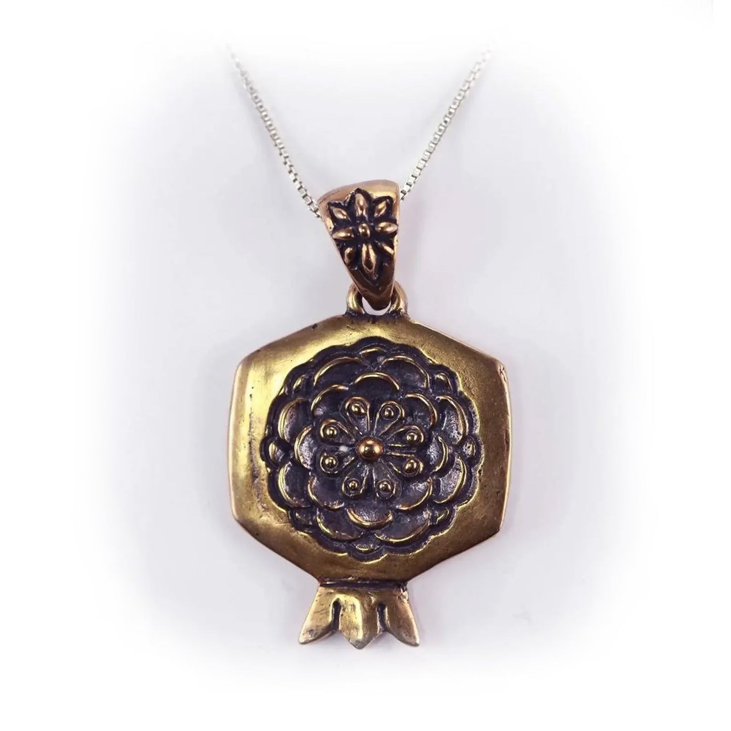 Pomegranate Bronze Pendant V1