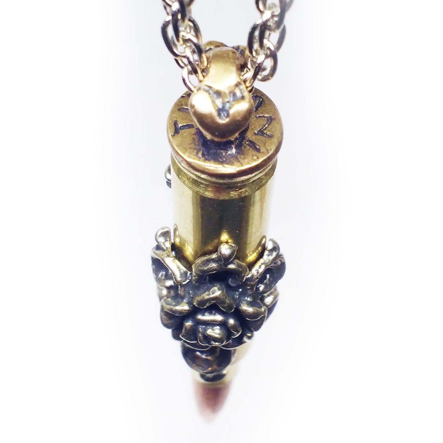Rose “Rossy” Love Bullet Silver Pendant