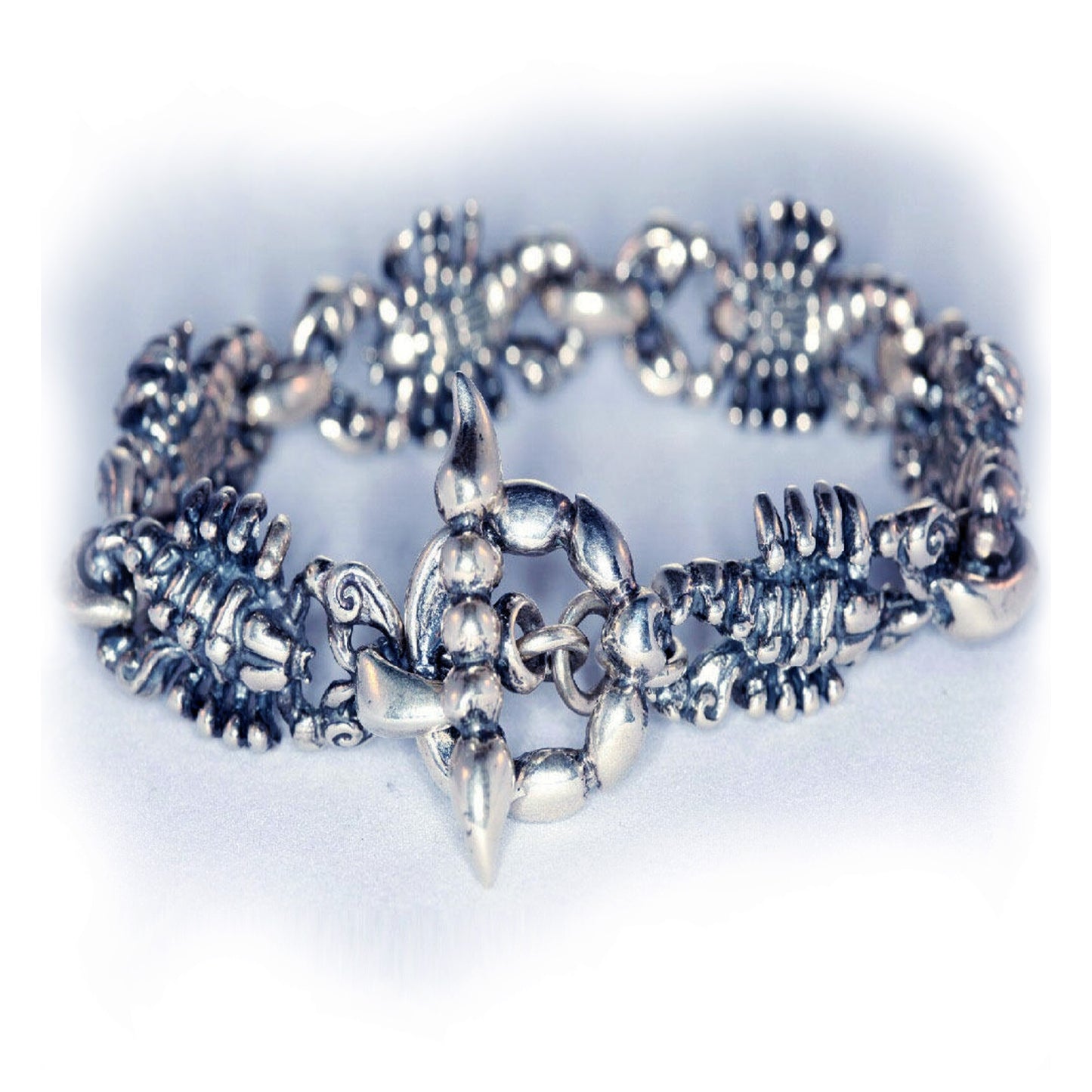 Scorpion Sterling silver Charm Bracelet