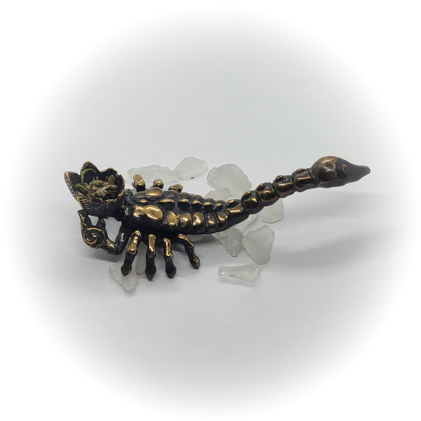 Scorpion Sterling Silver Smoking Pipe