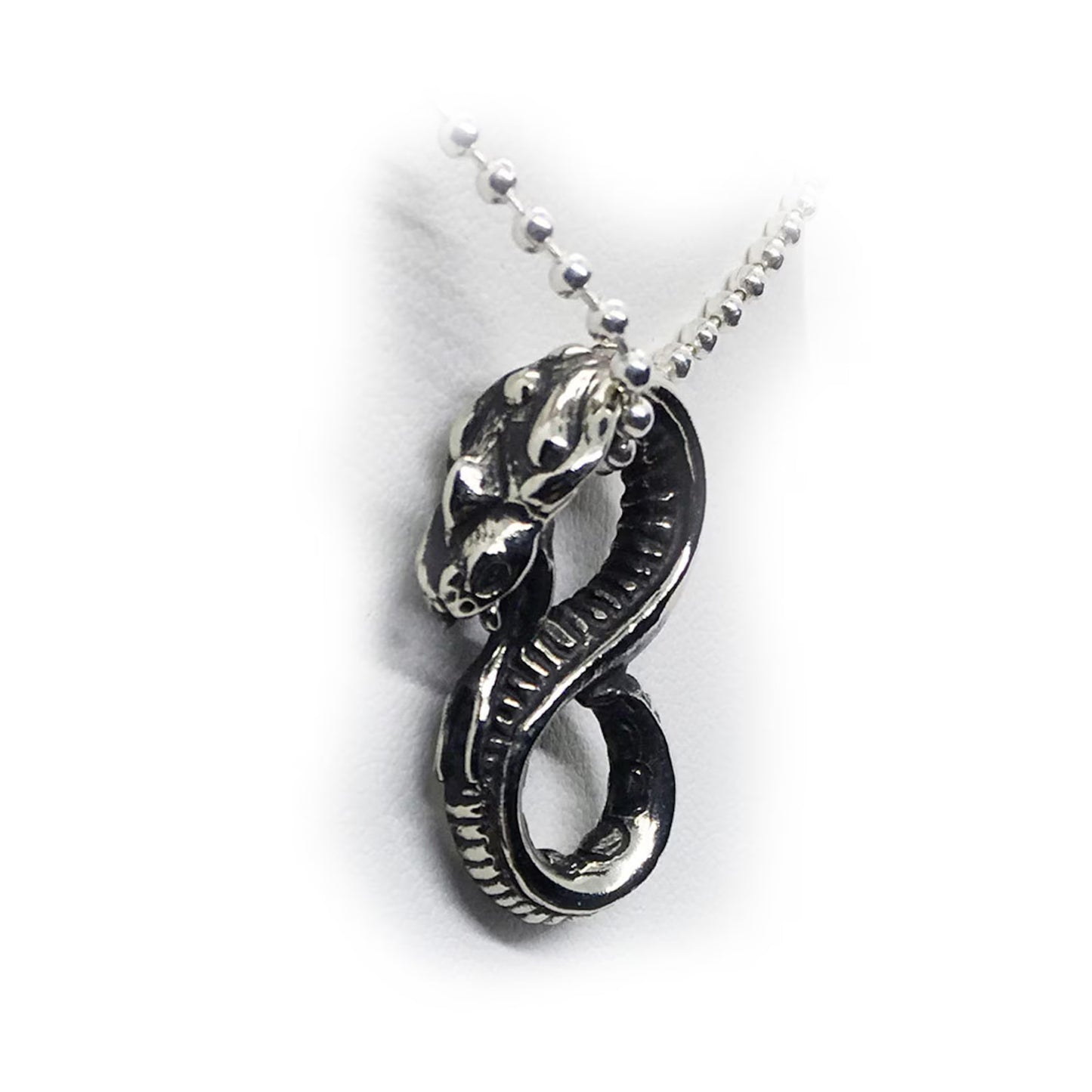 Snake Sterling Silver Pendant V5