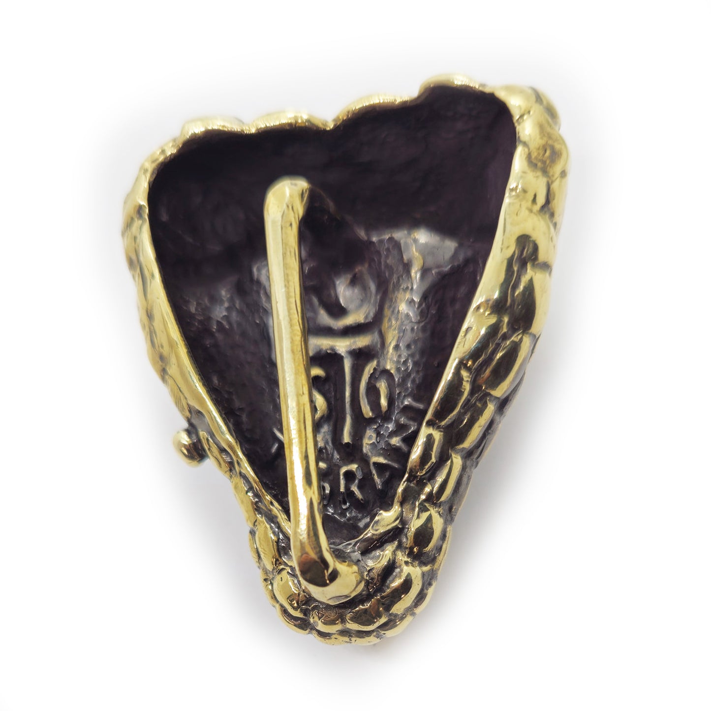 Snake Bite Brass Belt Buckle
