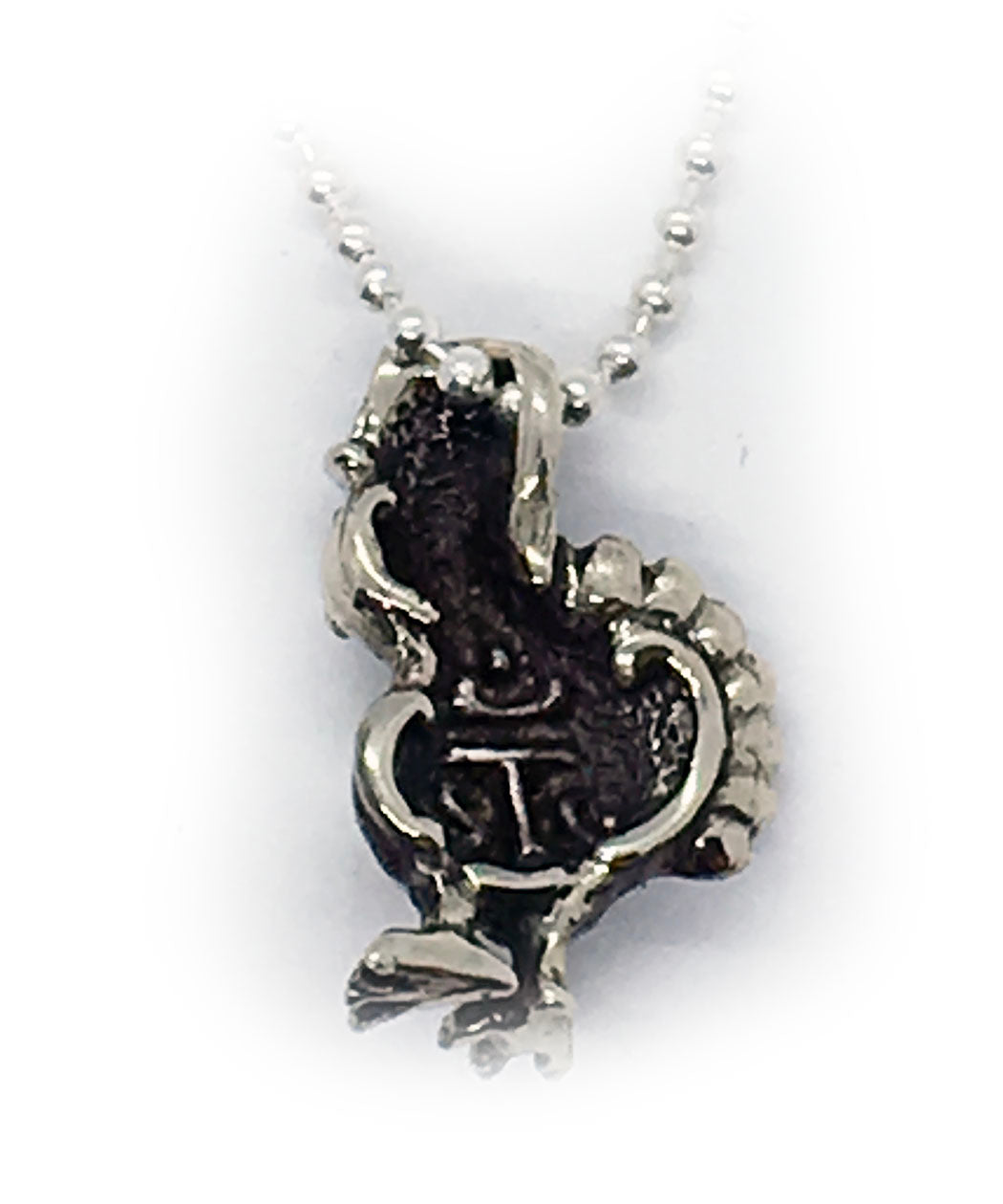 Thanksgiving Baby Turkey Silver Pendant