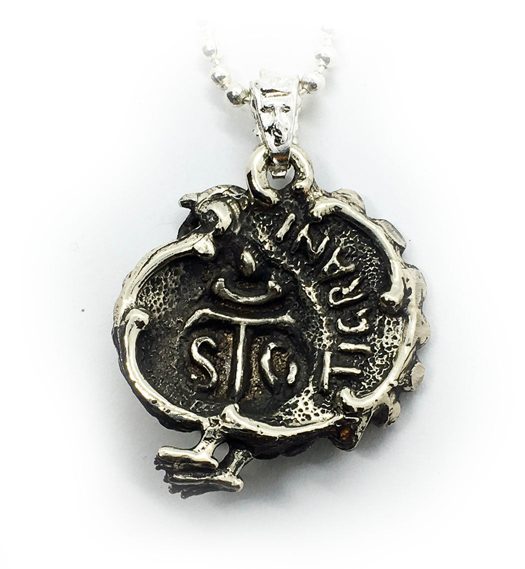 Thanksgiving Turkey Sterling Silver Pendant
