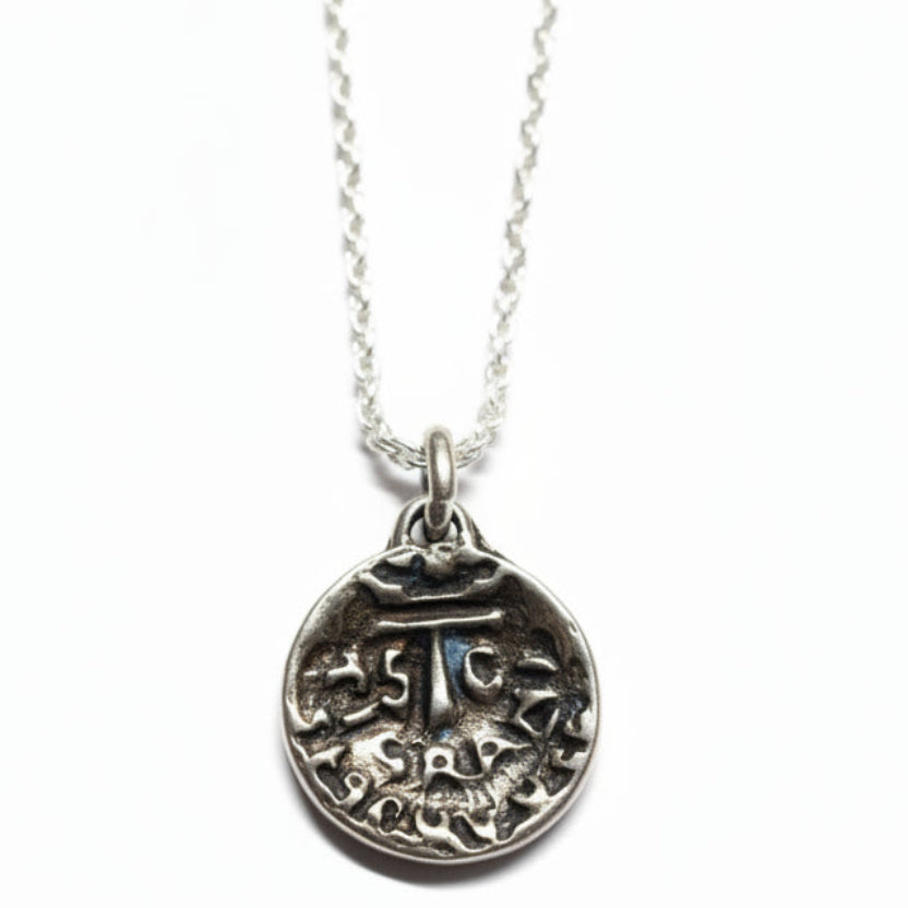 Tigran The Kings of king Sterling Silver Pendant, Antique Finish V1