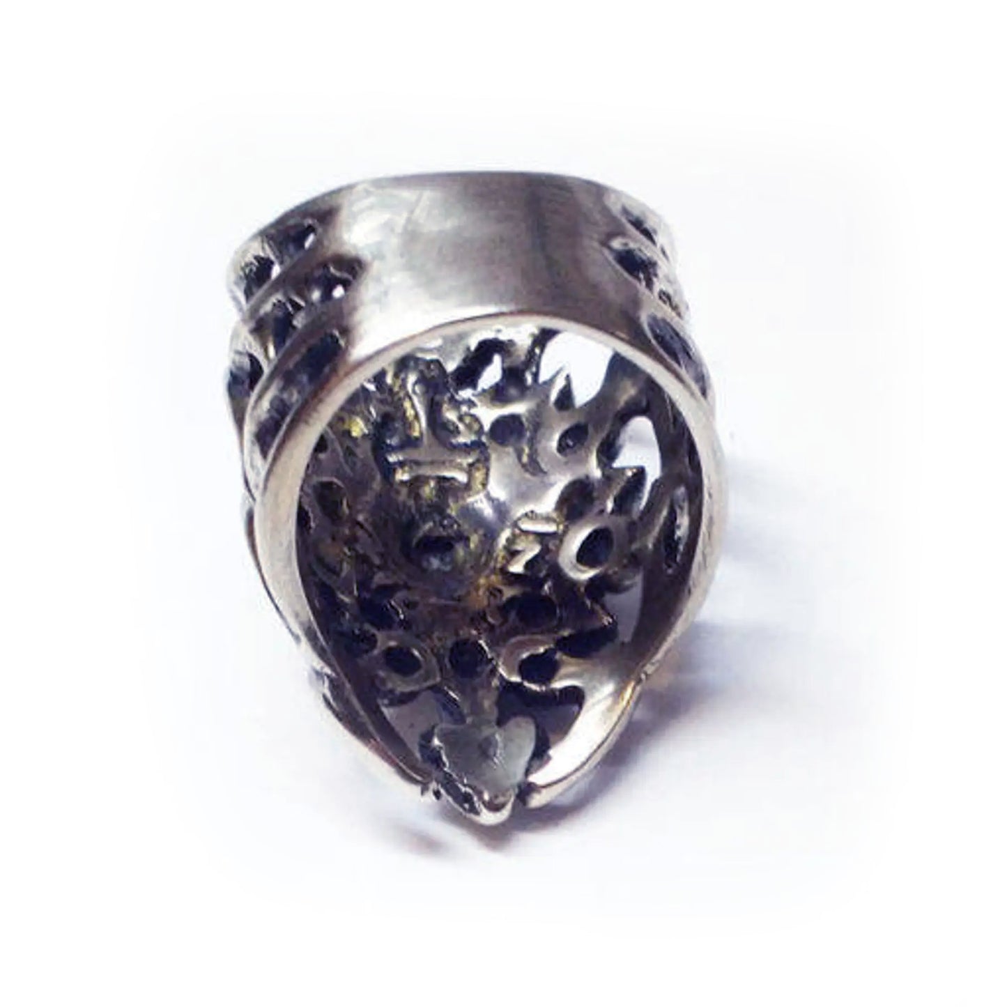 Tribal Spider Silver Ring V2