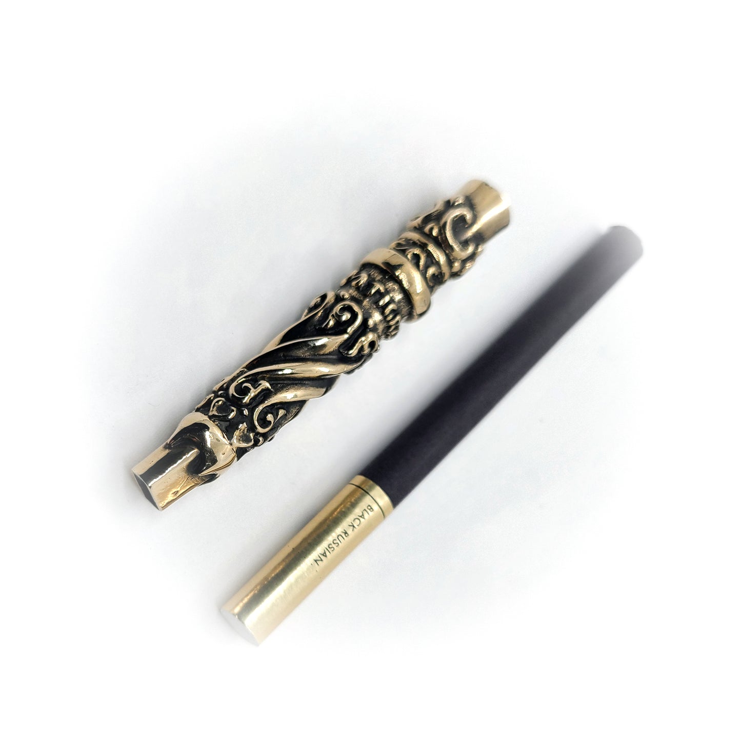 Tribal Design V1 Sterling Silver Cigarette Pipe